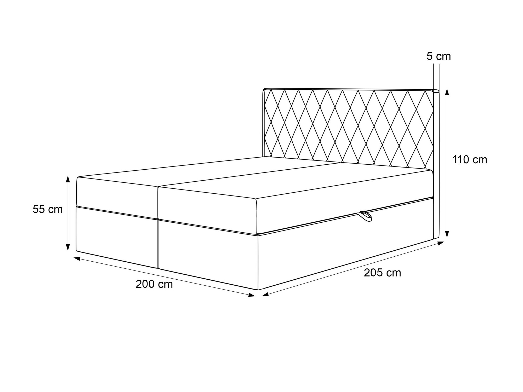 Lit boxspring Martinez 114 (Melody 12)