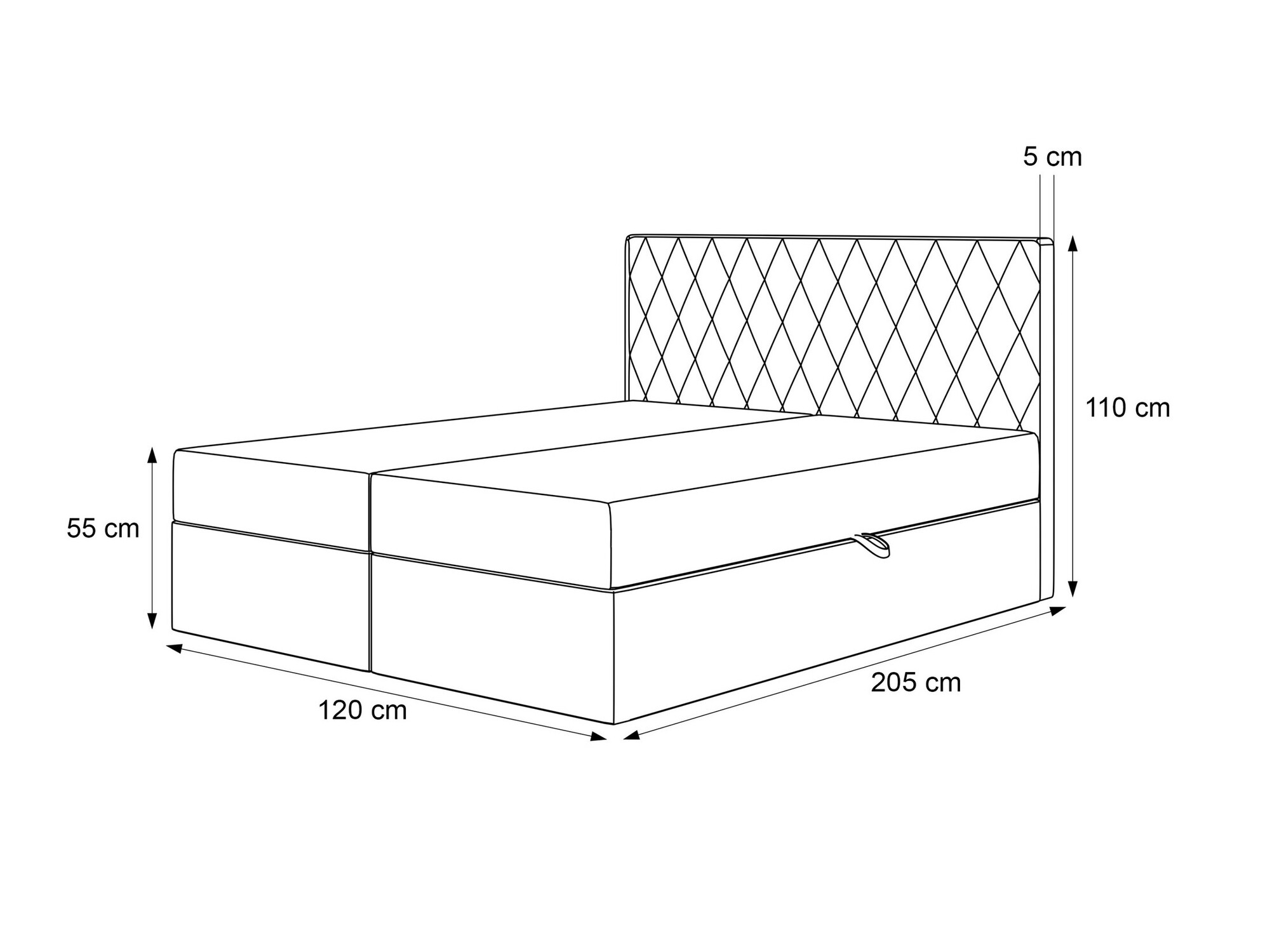 Lit boxspring Martinez 114 (Melody 13)