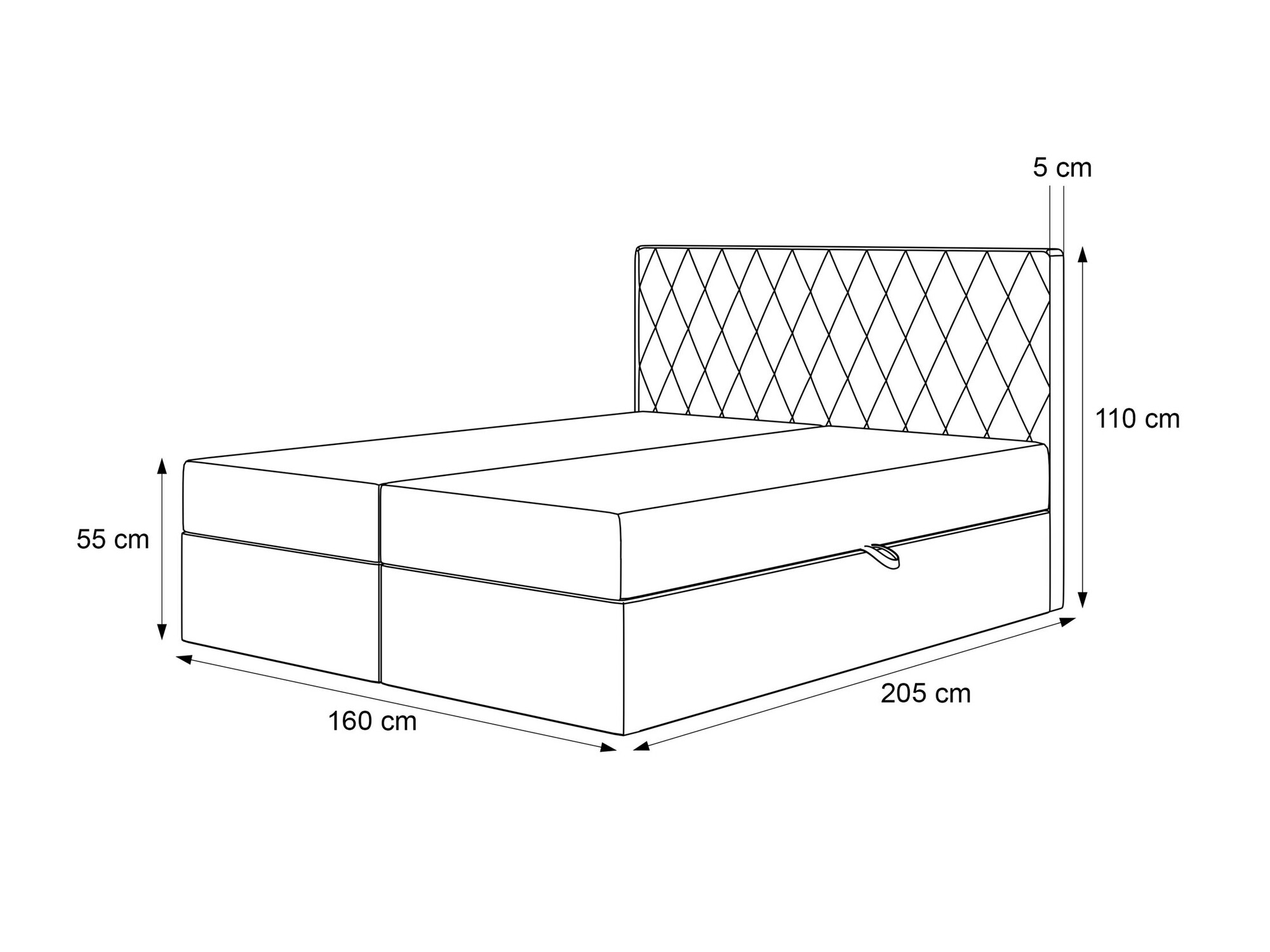 Lit boxspring Martinez 114 (Melody 13)