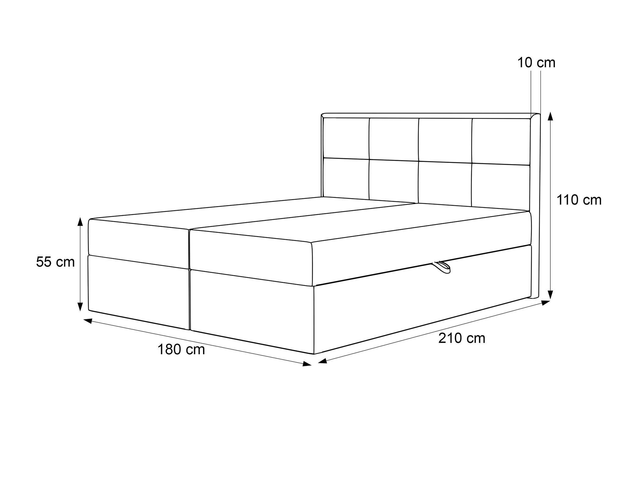 Lit boxspring Martinez 115 (Abriamo 05)