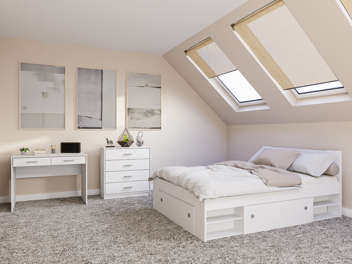 Ensemble de chambre Novsore 155 (Blanc)