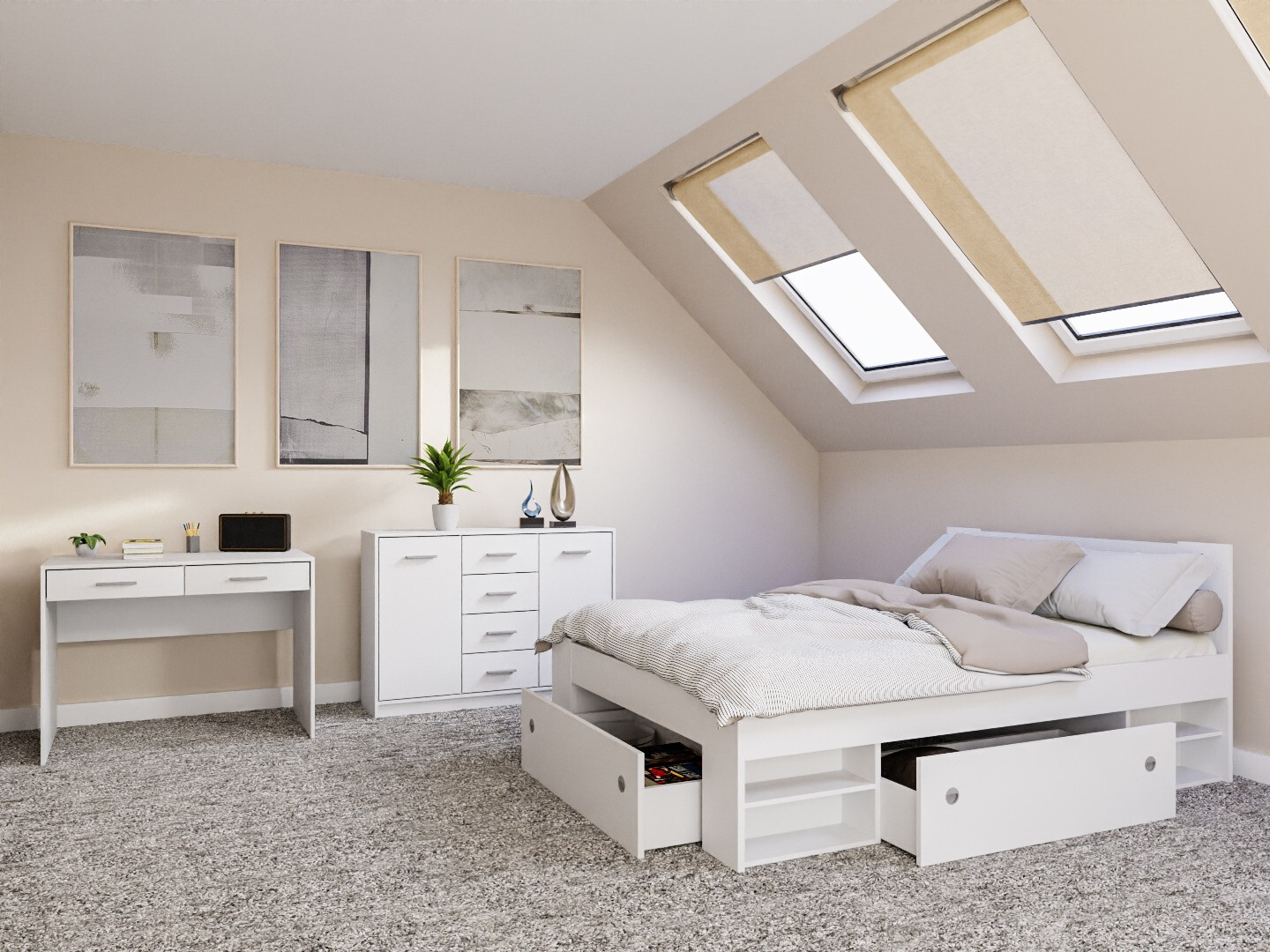 Ensemble de chambre Novsore 156 (Blanc)