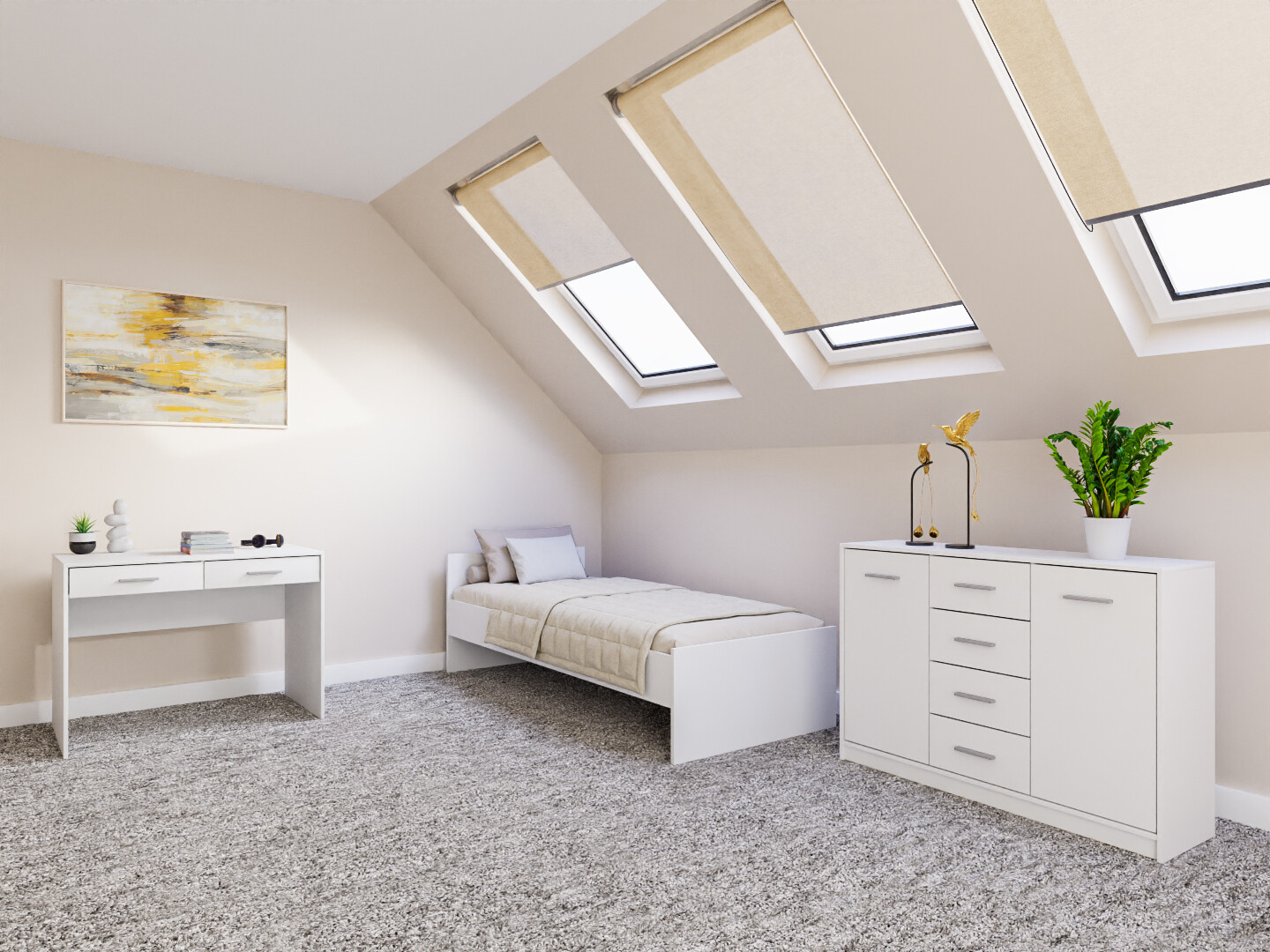 Ensemble de chambre Novsore 149 (Blanc)