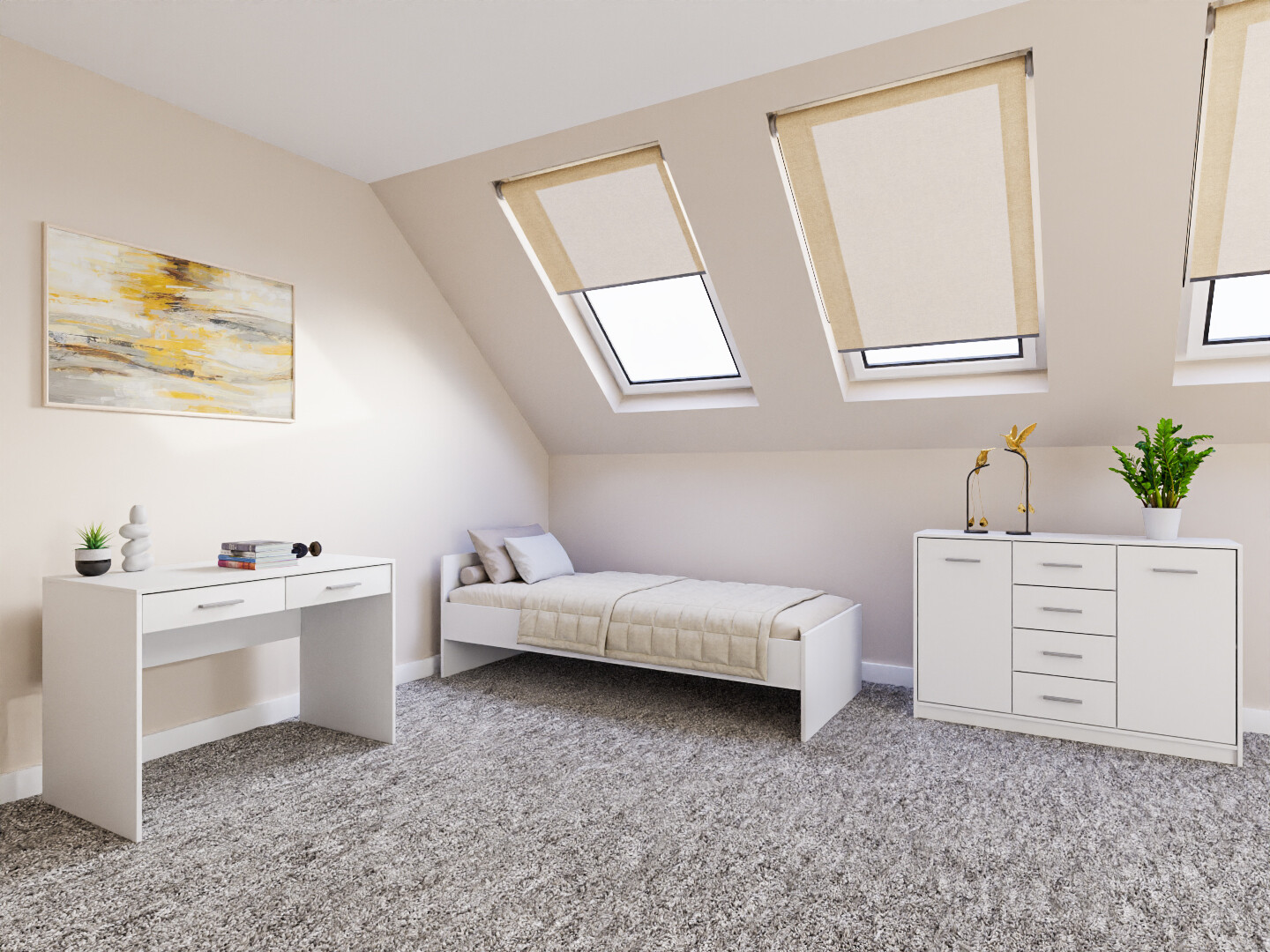 Ensemble de chambre Novsore 149 (Blanc)