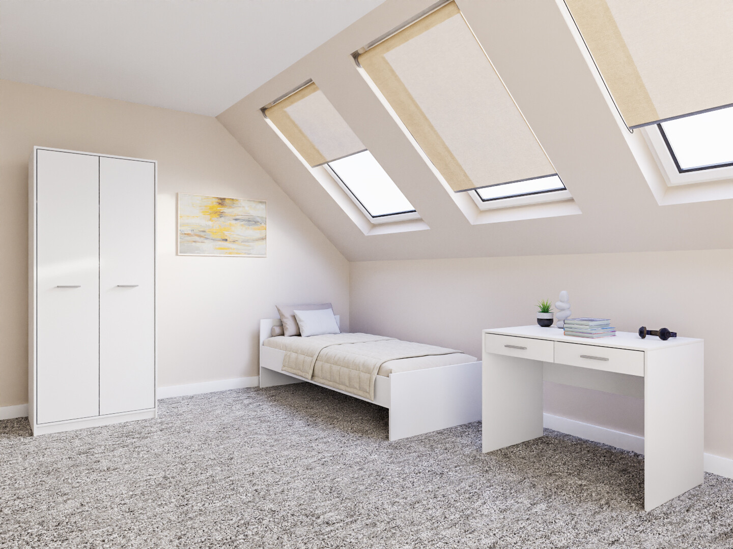 Ensemble de chambre Novsore 157 (Blanc)
