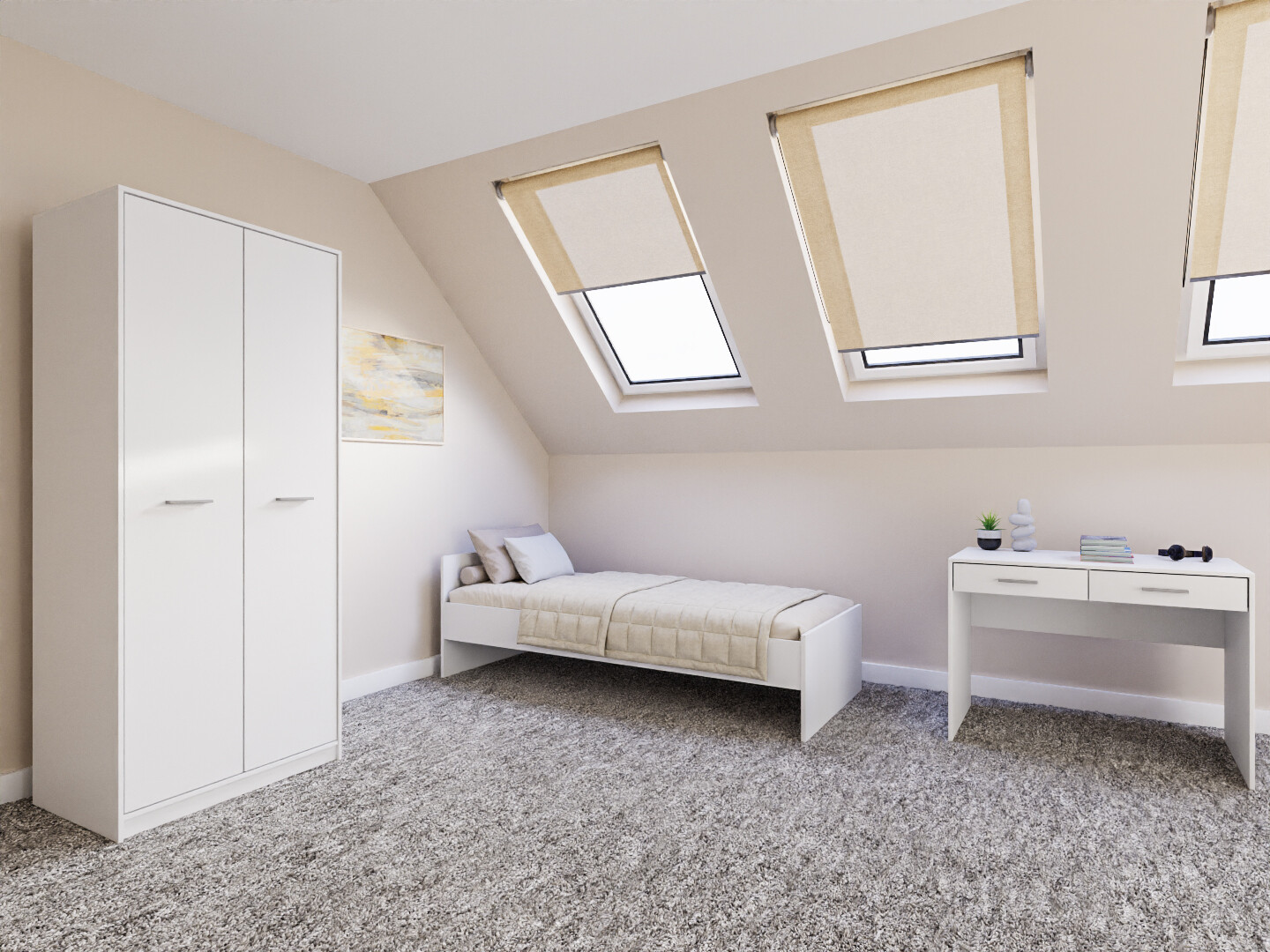 Ensemble de chambre Novsore 157 (Blanc)
