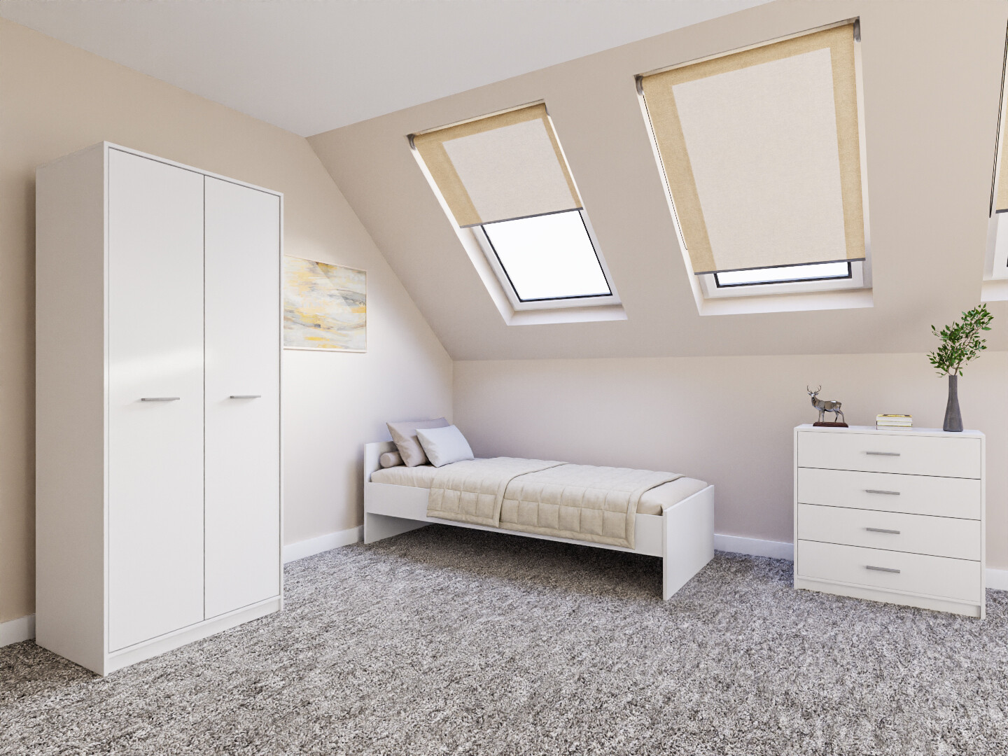 Ensemble de chambre Novsore 151 (Blanc)