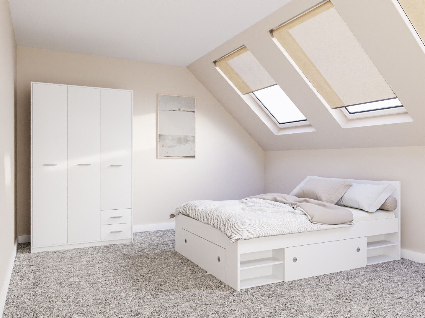 Ensemble de chambre Novsore 158 (Blanc)