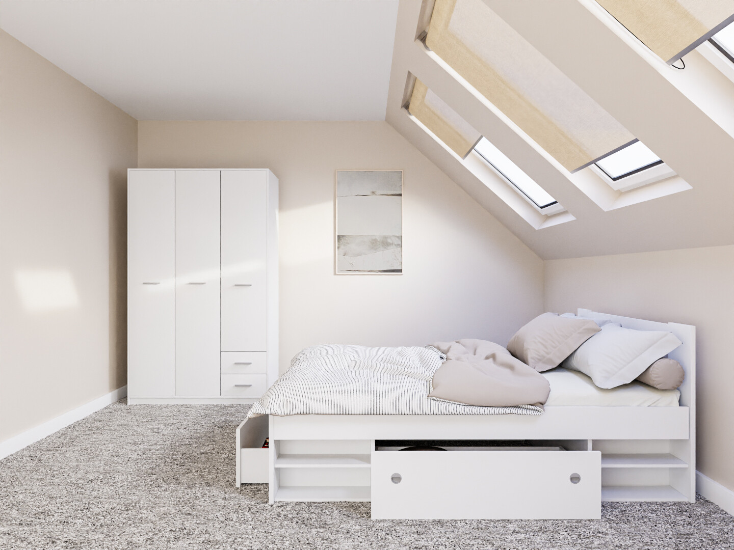 Ensemble de chambre Novsore 158 (Blanc)