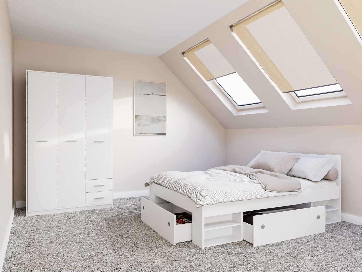 Ensemble de chambre Novsore 158 (Blanc)