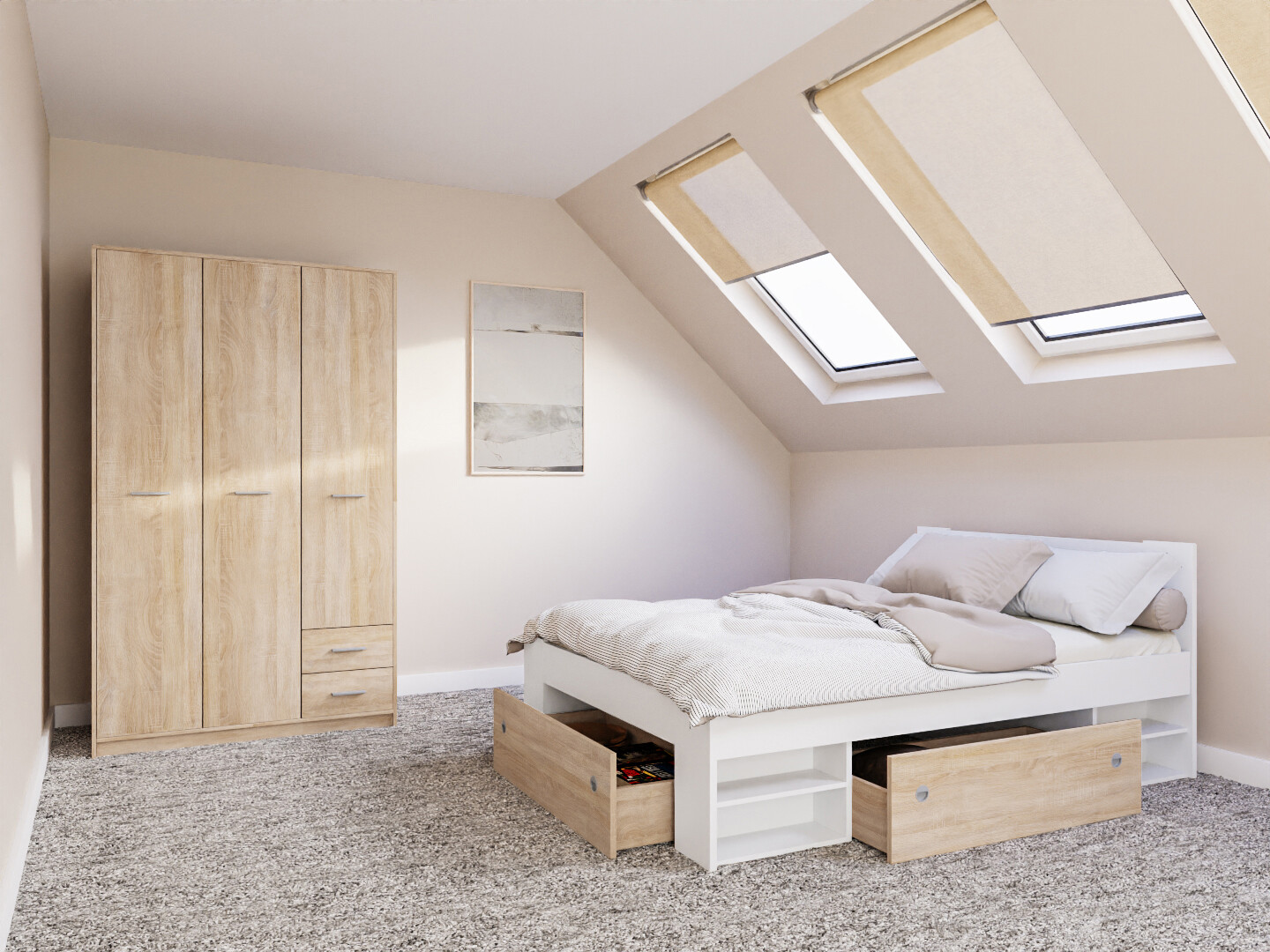 Ensemble de chambre Novsore 158 (Blanc)