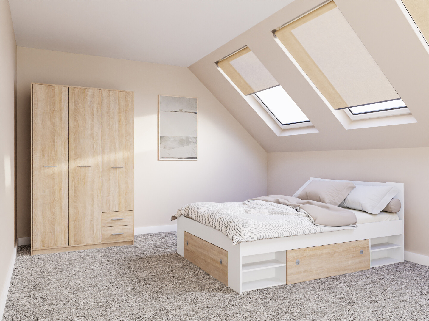 Ensemble de chambre Novsore 158 (Blanc)