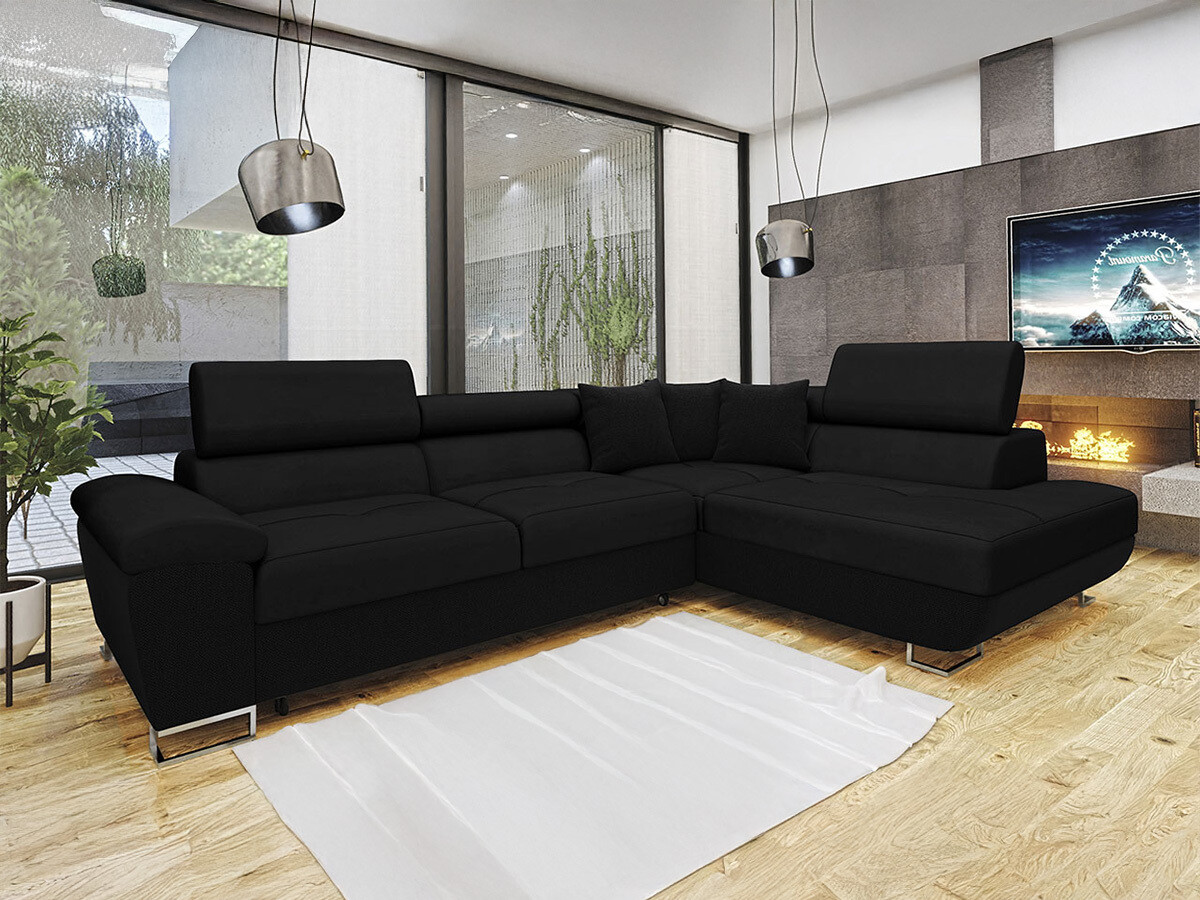 Canapé d'angle Comfivo Ruta II (Uttario Velvet 2980 + Muna 14)