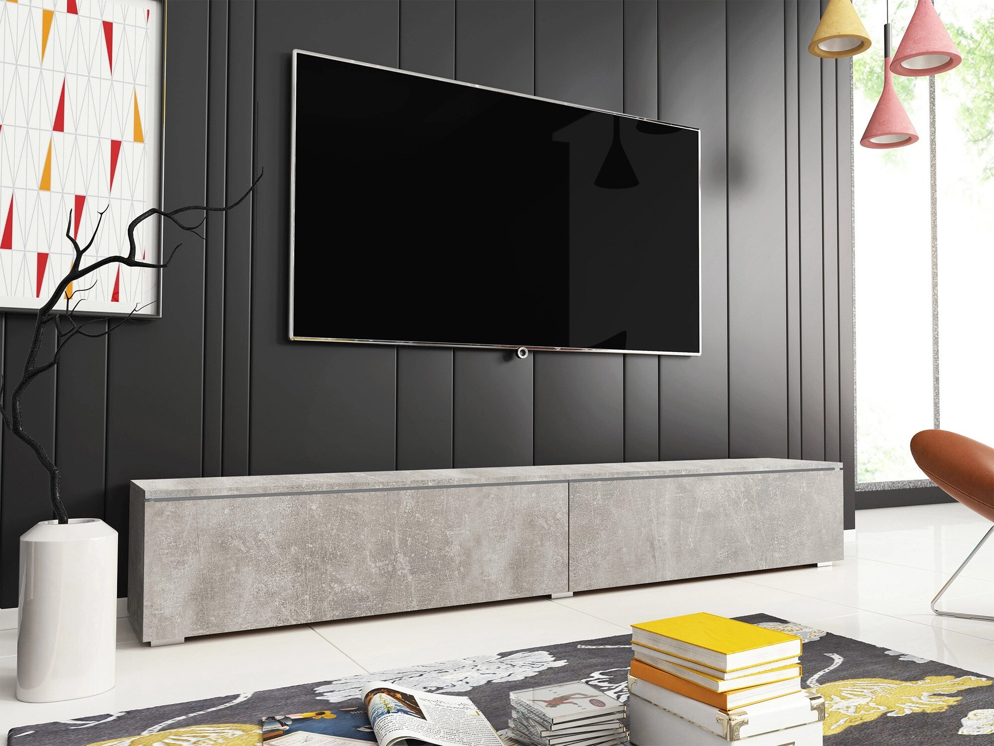 Meuble TV Scientia I (Béton)