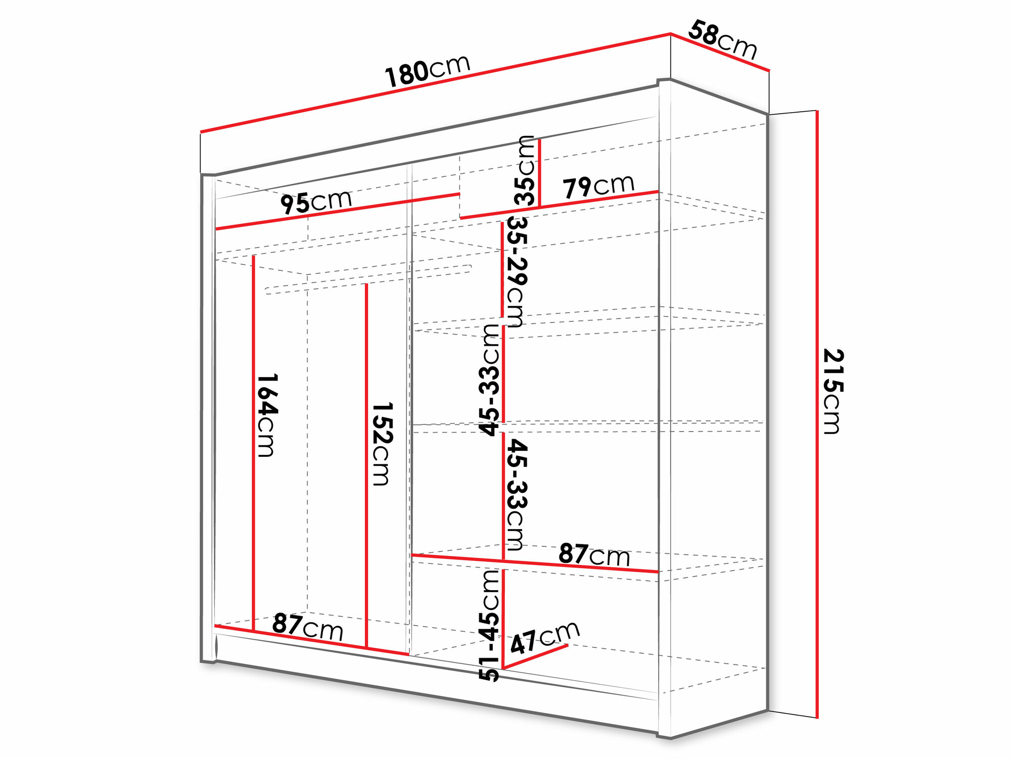 Armoire Closico Pallor IX (Cachemire)