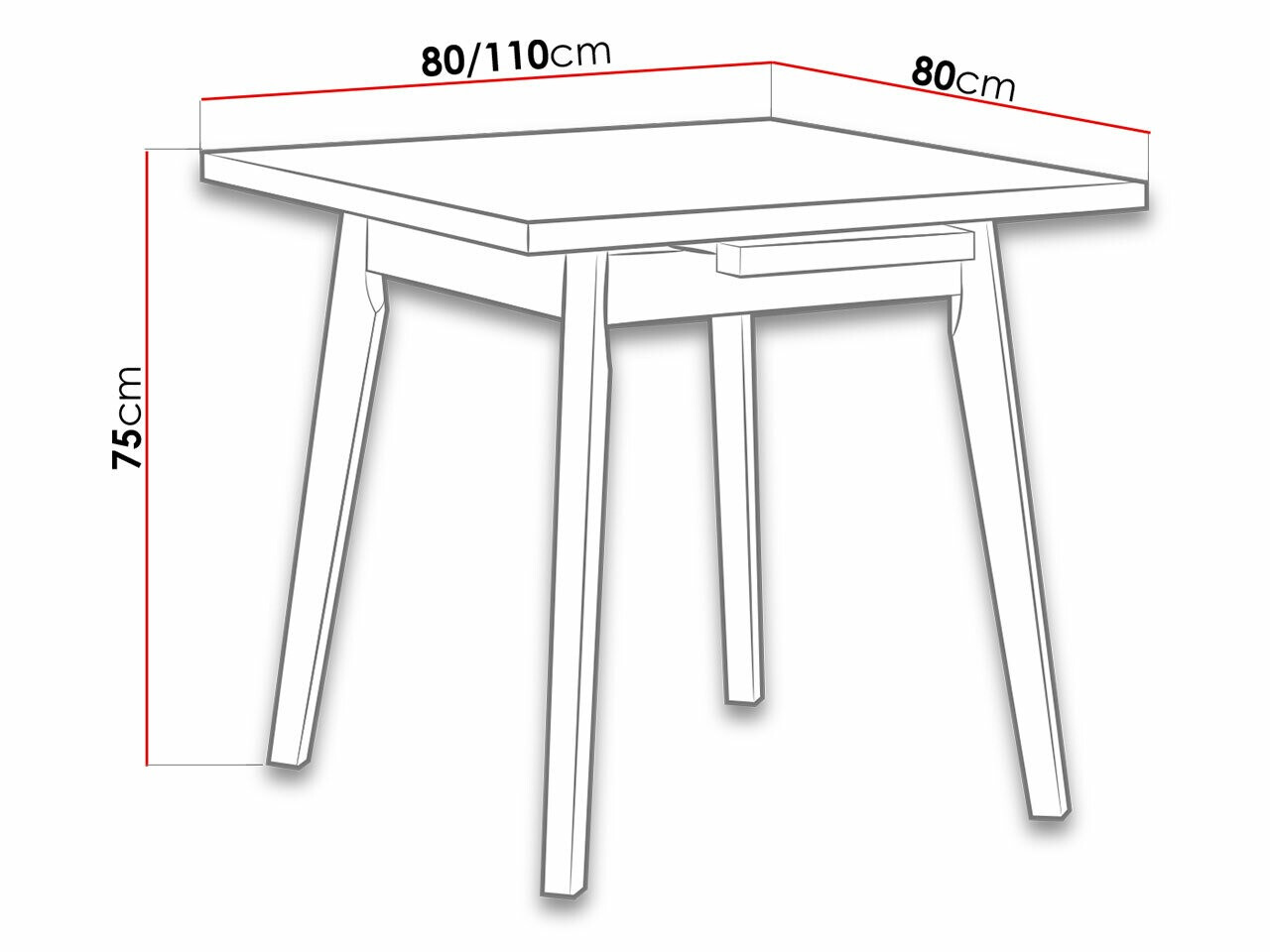 Table Victorville 303 (Grandson chêne + Blanc)
