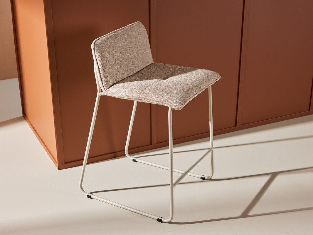 Chaise de bar mi-hauteur Dallas 3235 (Beige)