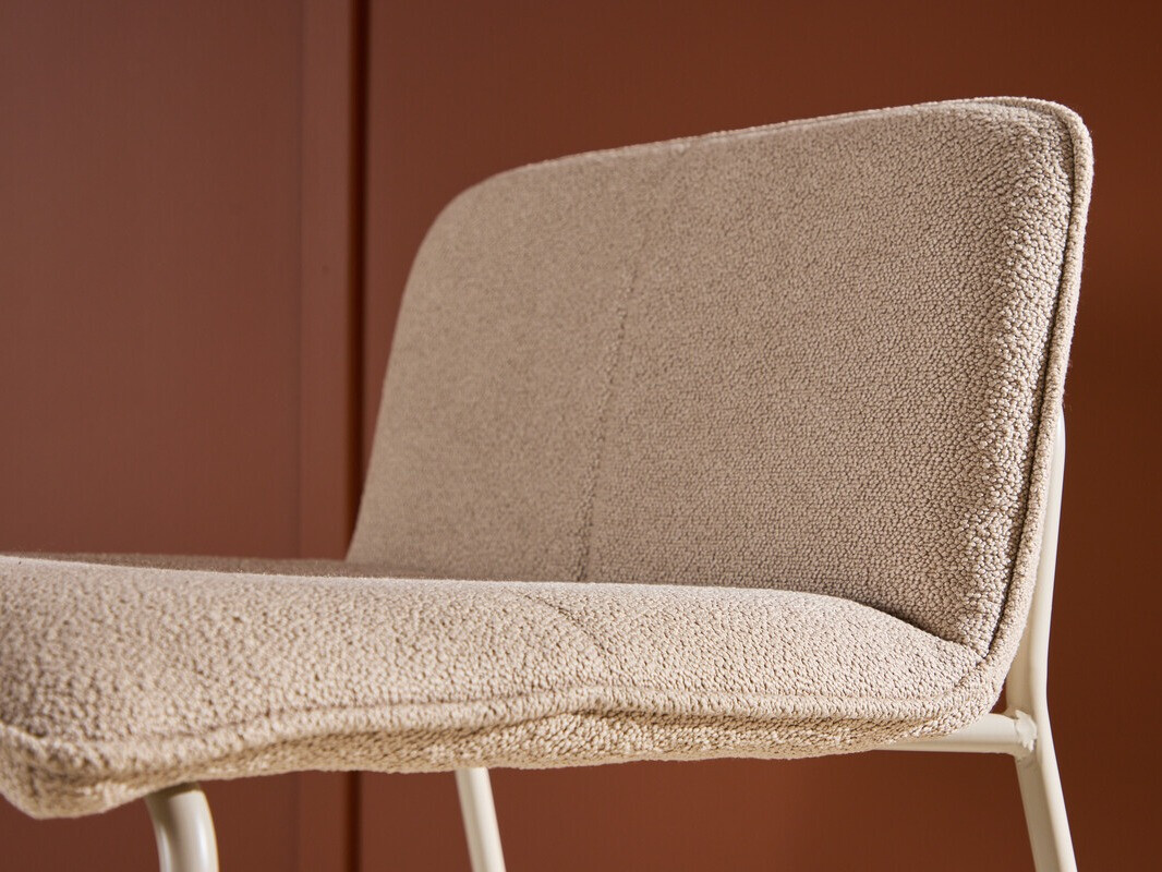 Chaise de bar mi-hauteur Dallas 3235 (Beige)