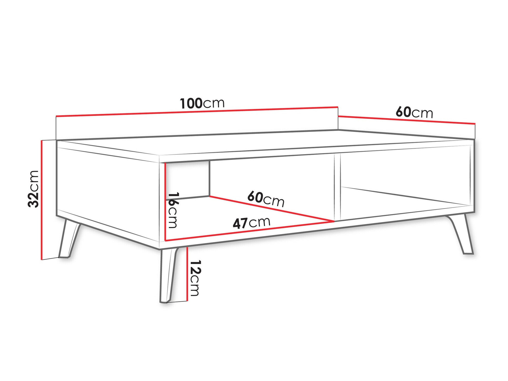 Table basse Comfivo Capella (Cachemire)