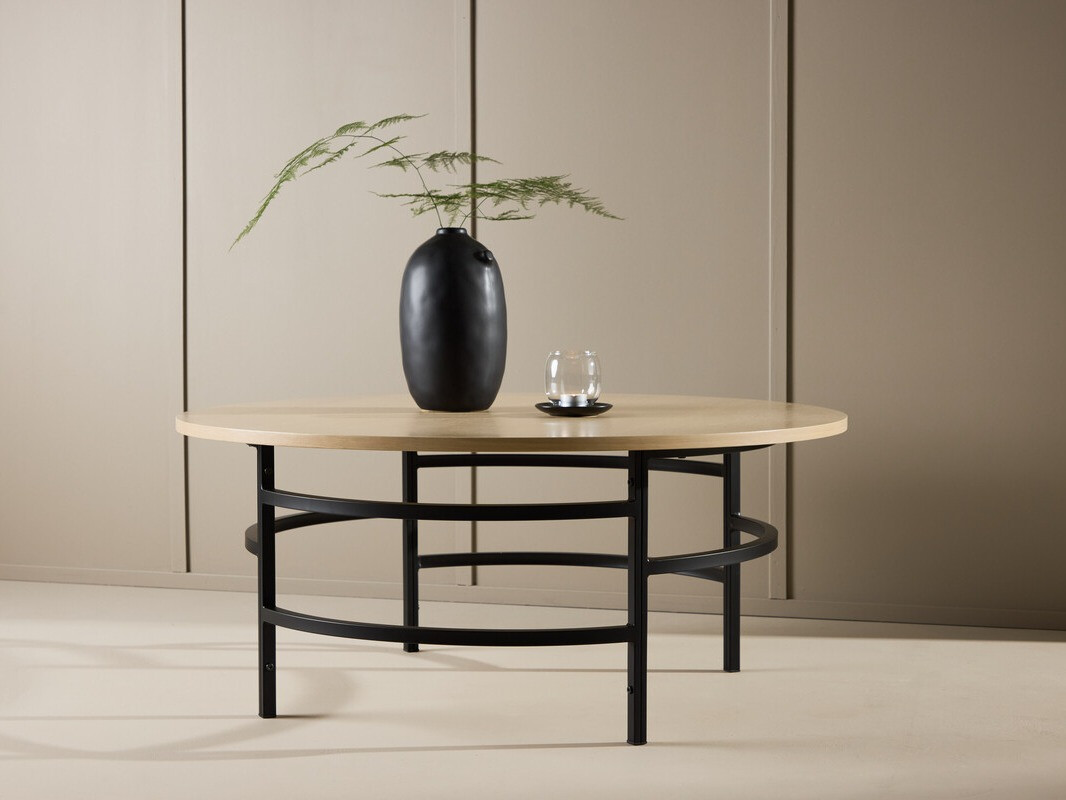 Table basse Dallas 4696 (Noir + Brun clair)