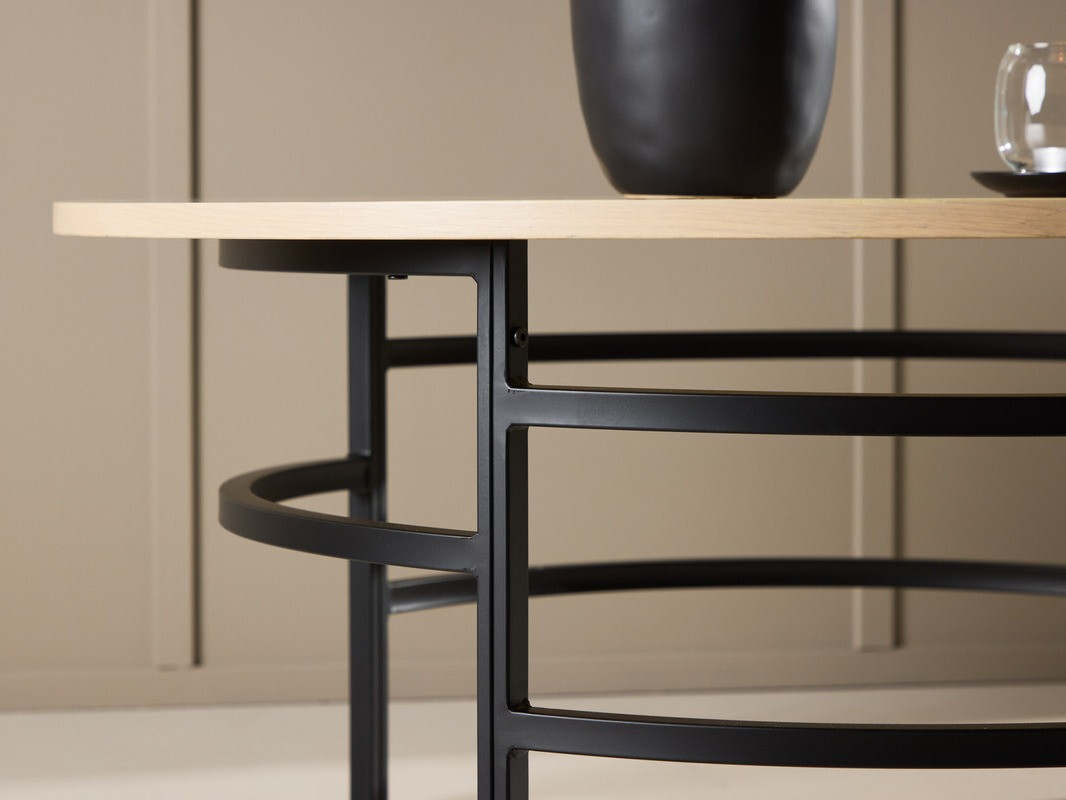 Table basse Dallas 4696 (Noir + Brun clair)
