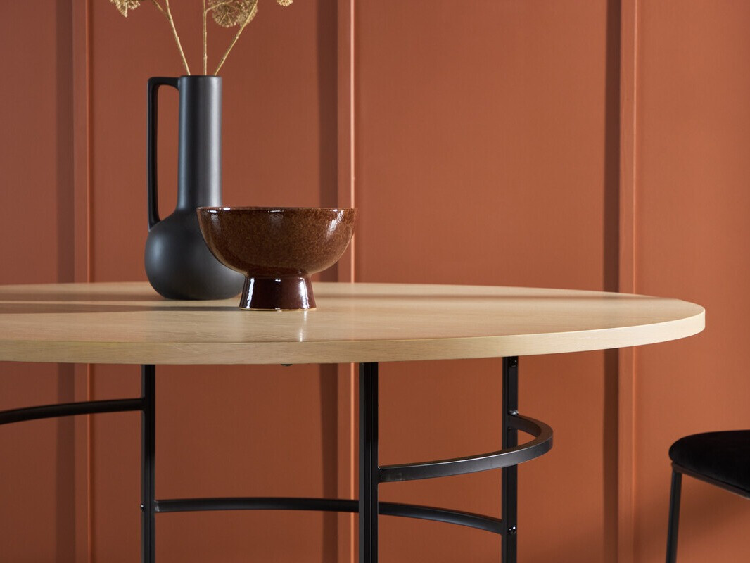 Table Dallas 4695 (Noir + Brun clair)