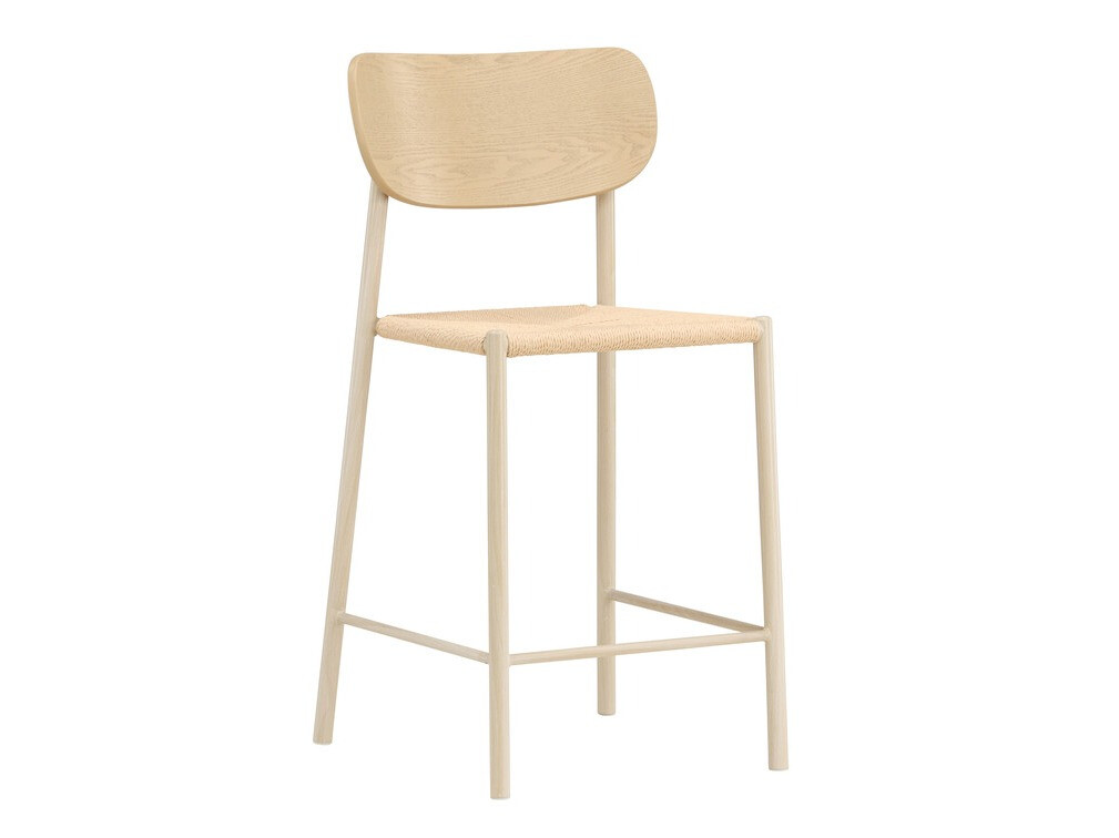 Chaise de bar mi-hauteur Dallas 4705 (Brun clair)