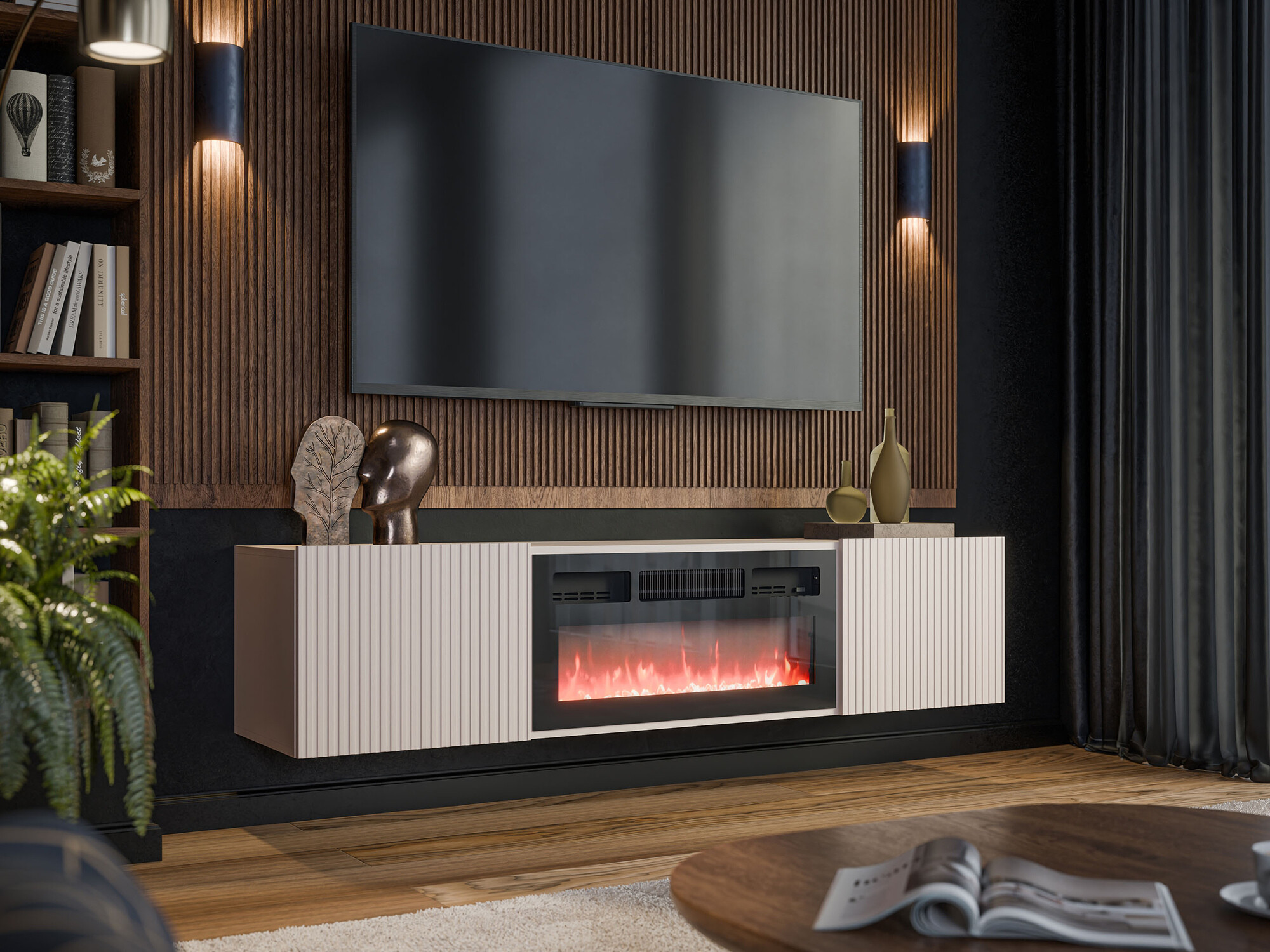 Meuble TV Charlotte 210 (Cachemire)