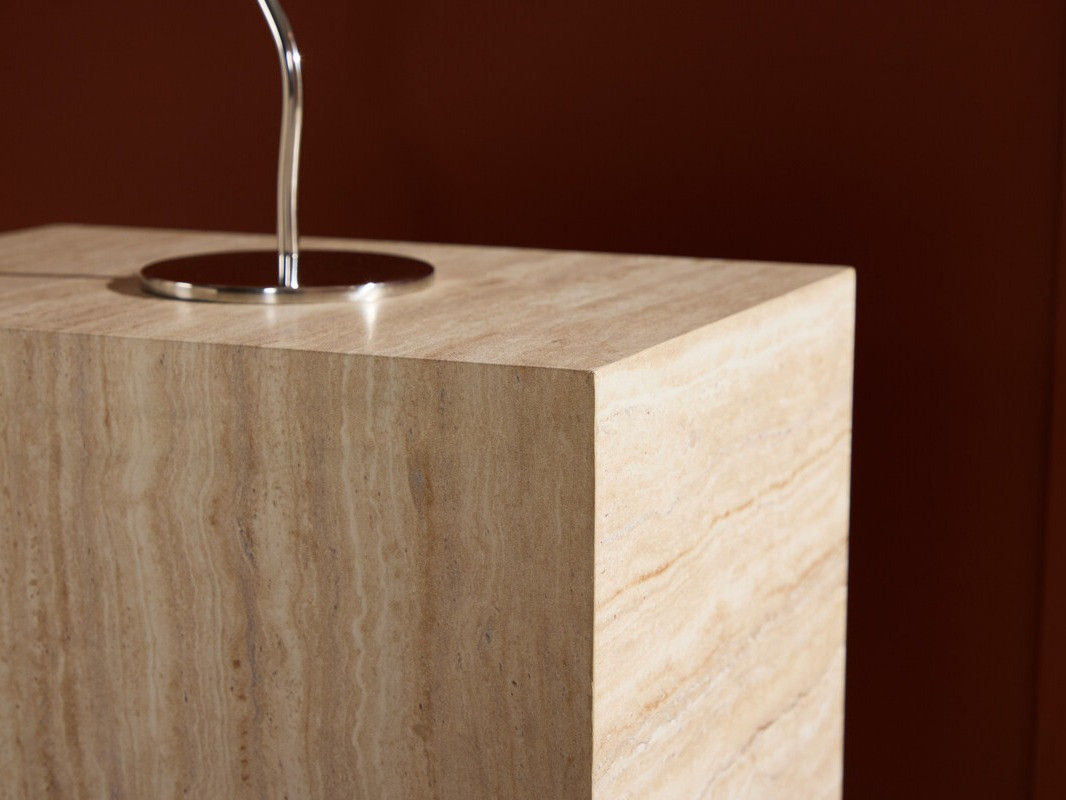 Table d'appoint Dallas 5005 (Clair Travertine)