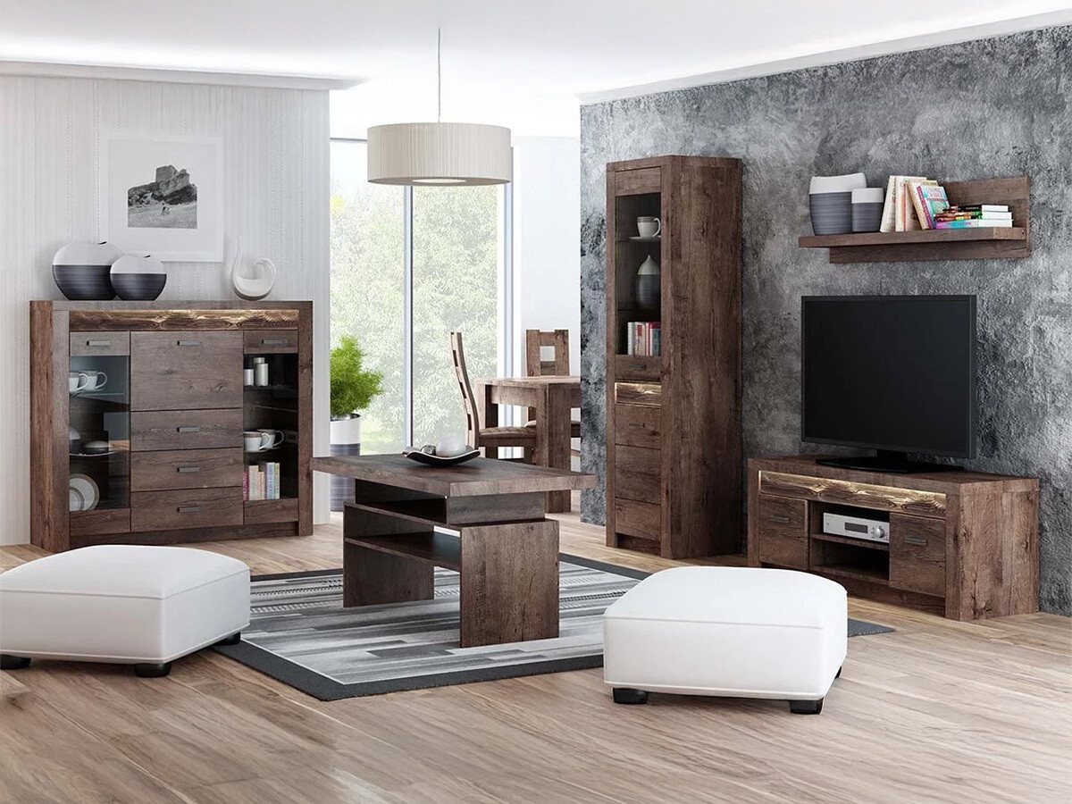 Étagère Serfeno 102 (Chêne sombre)