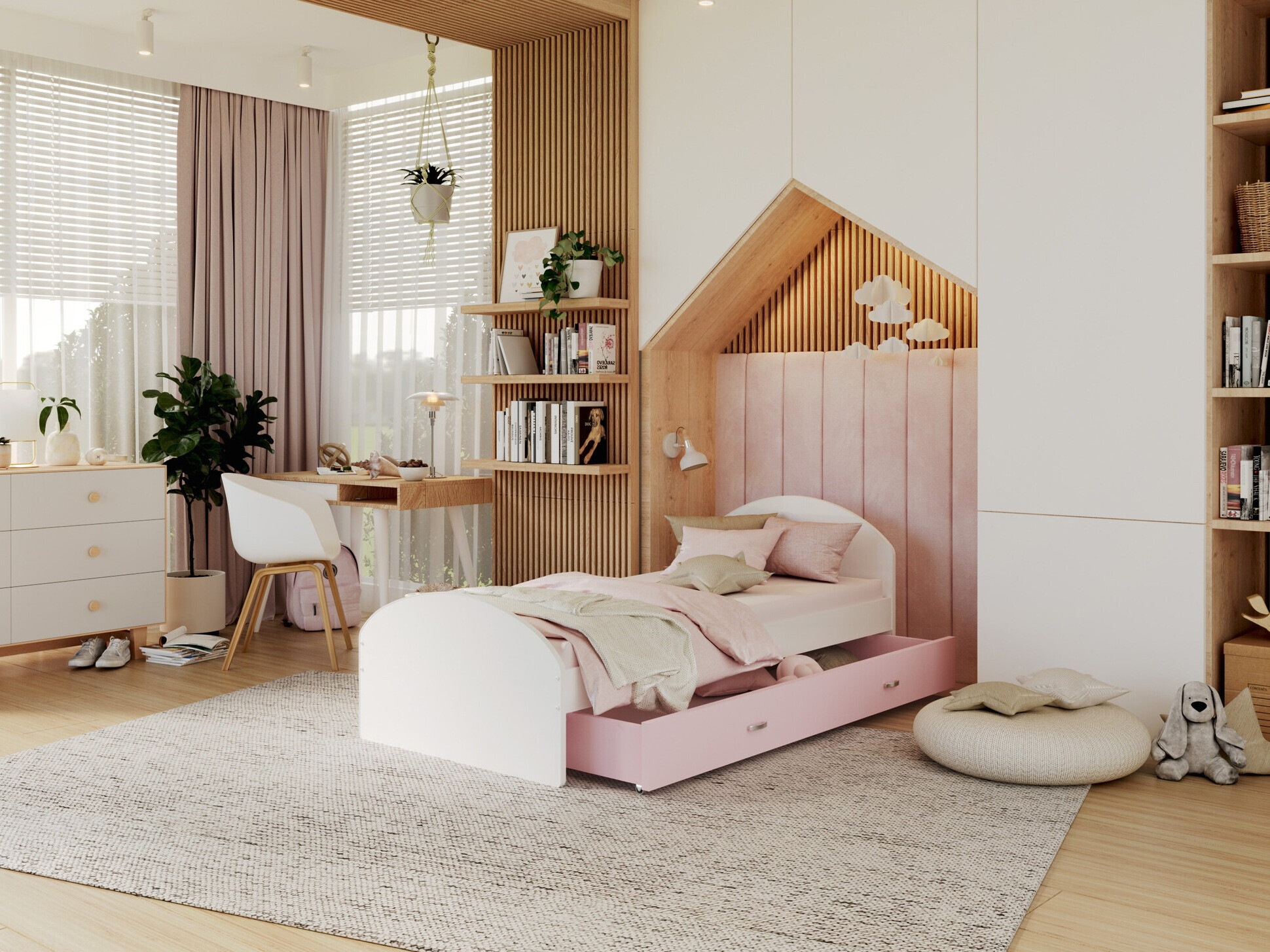 Lit Aurora 177 (Blanc + Rose)