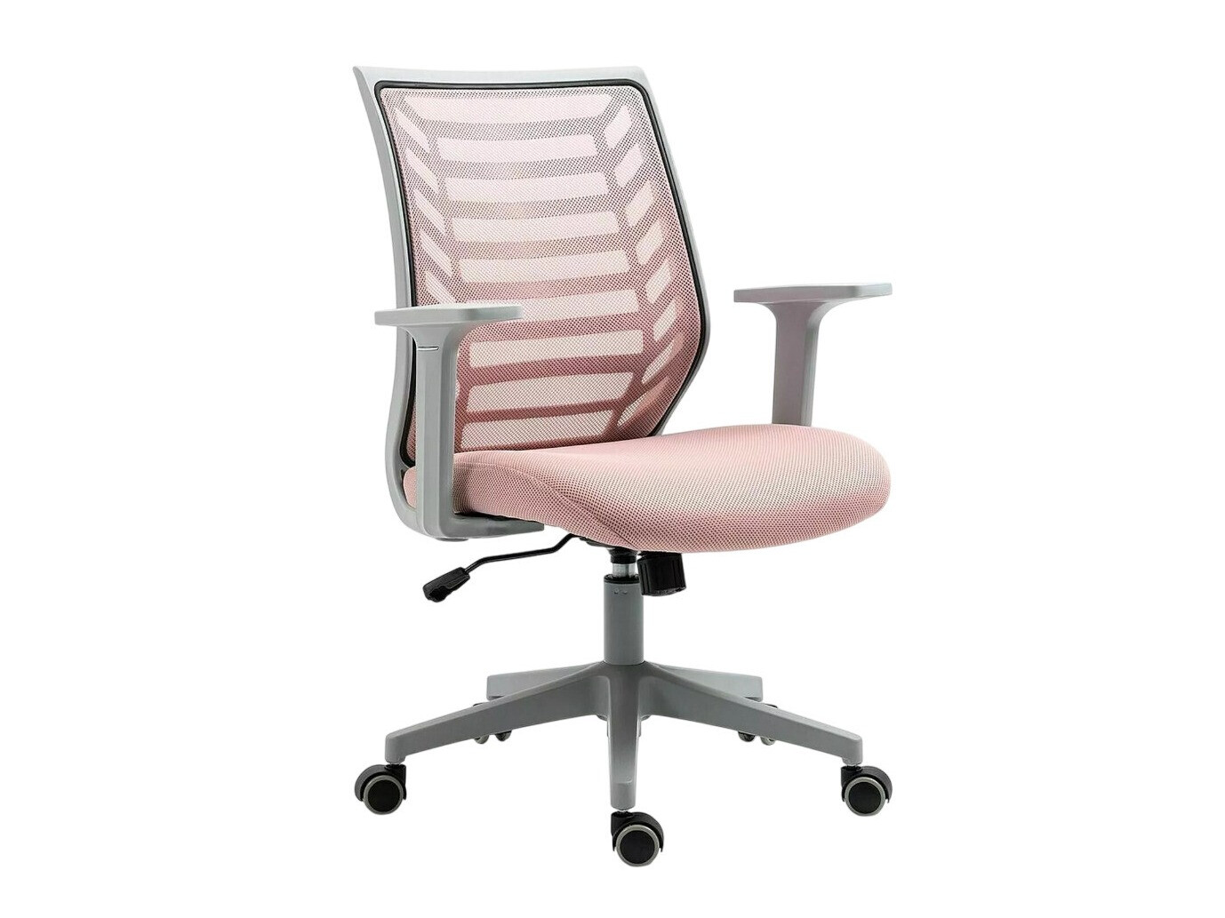 Chaise de bureau Detroit 694 (Gris + Rose)