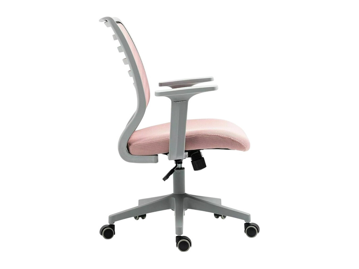 Chaise de bureau Detroit 694 (Gris + Rose)
