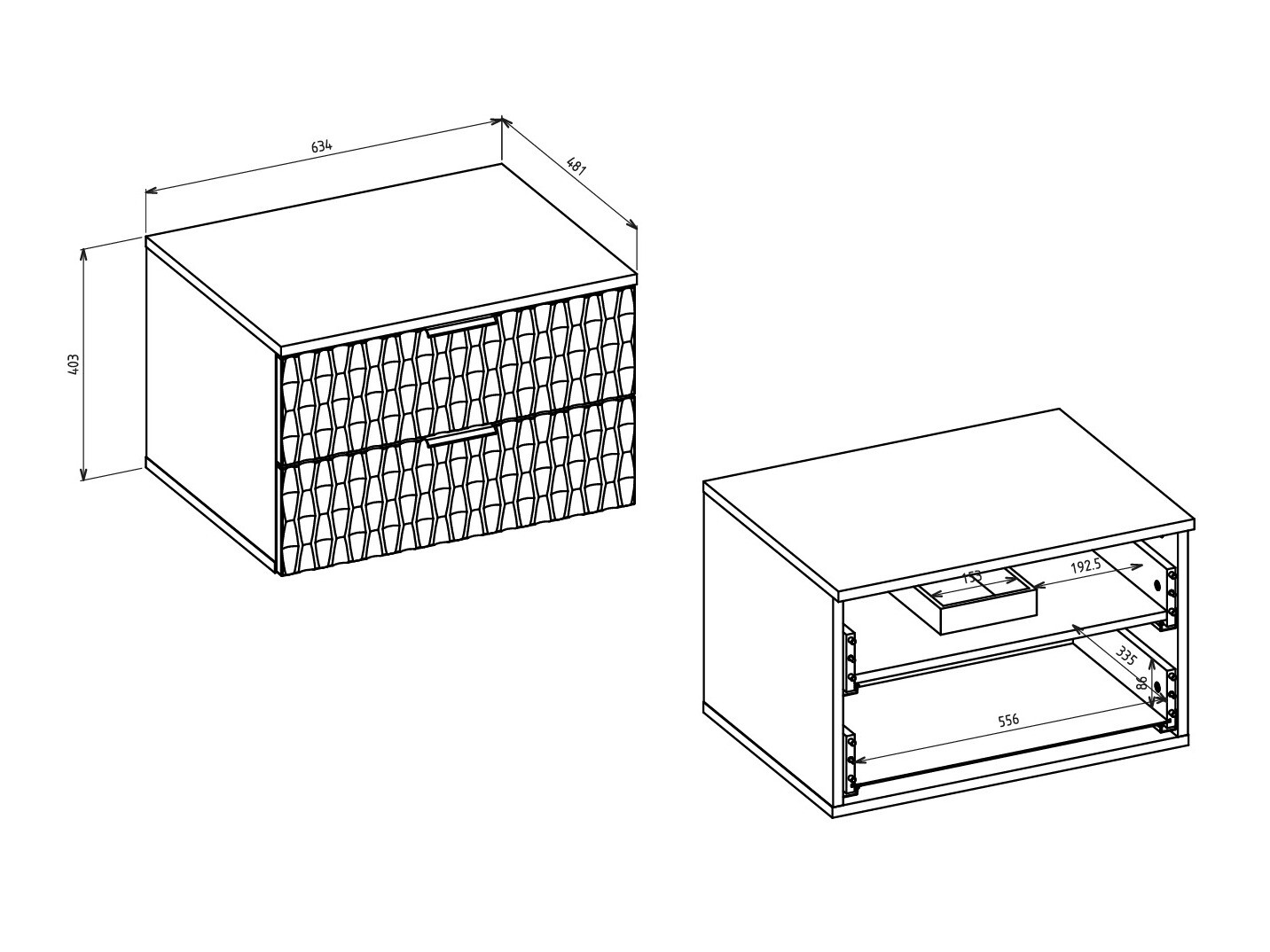 Armoire de salle de bains murale pour lavabo Elitese 102