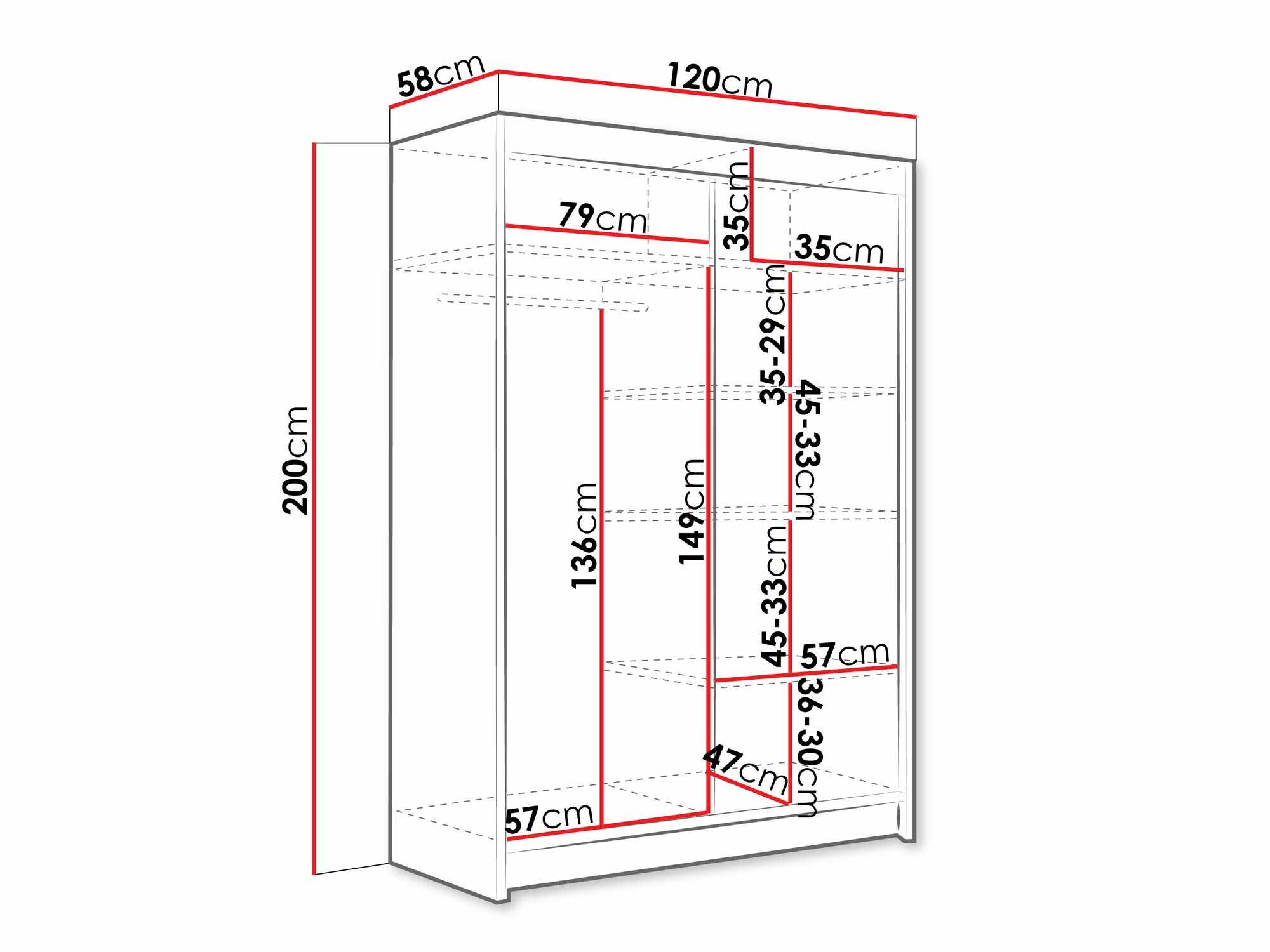Armoire Closico Pacron V (Cachemire)
