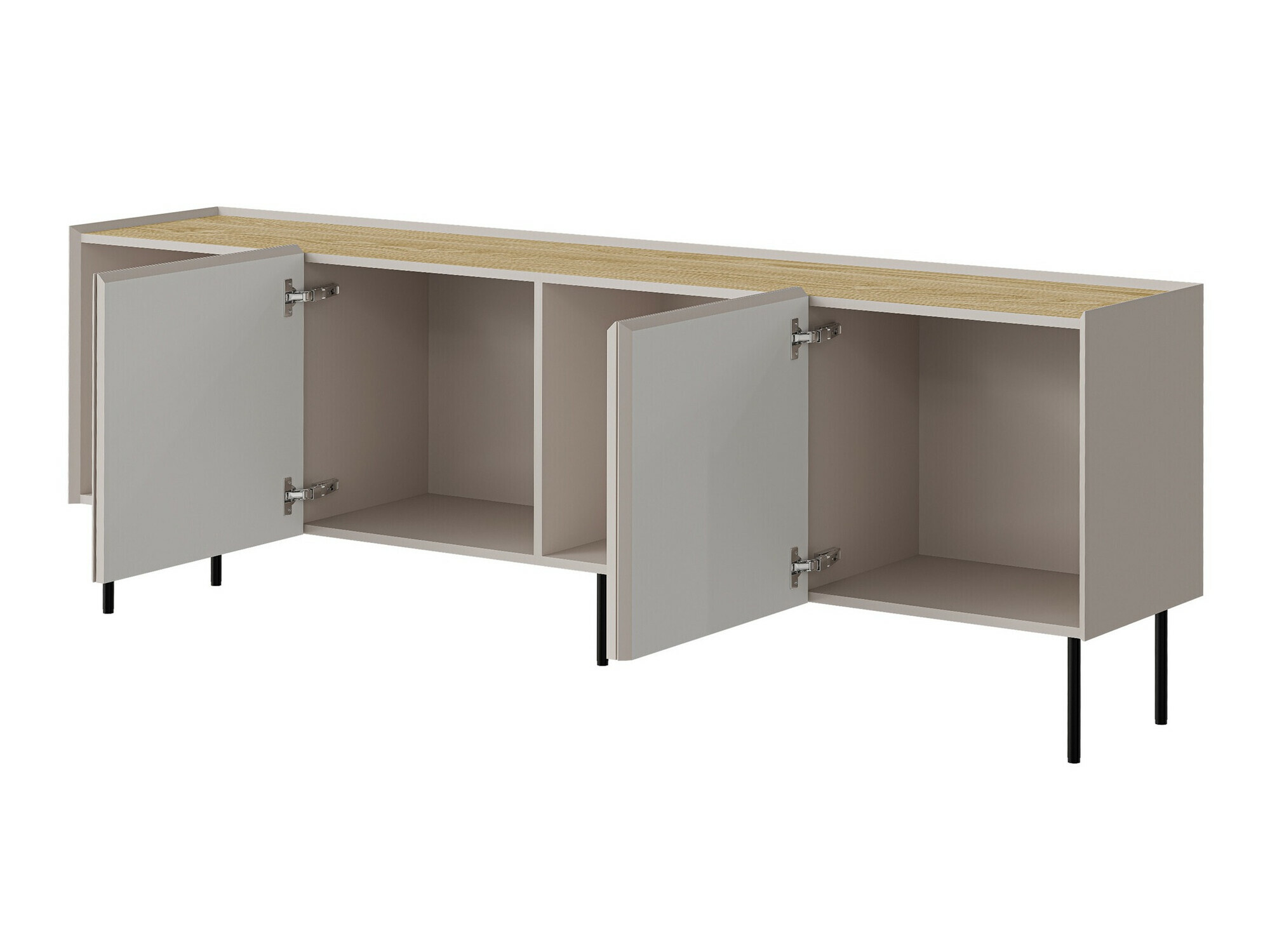 Buffet Melbela 105 (Vert olive clair tree + Chêne)