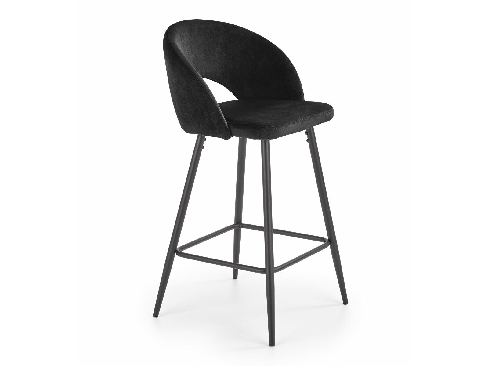 Chaise de bar mi-hauteur Houston 881 (Noir)