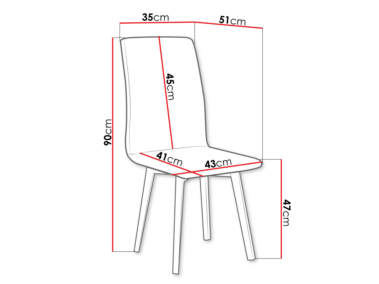 Chaise Victorville 269 (Noyer)