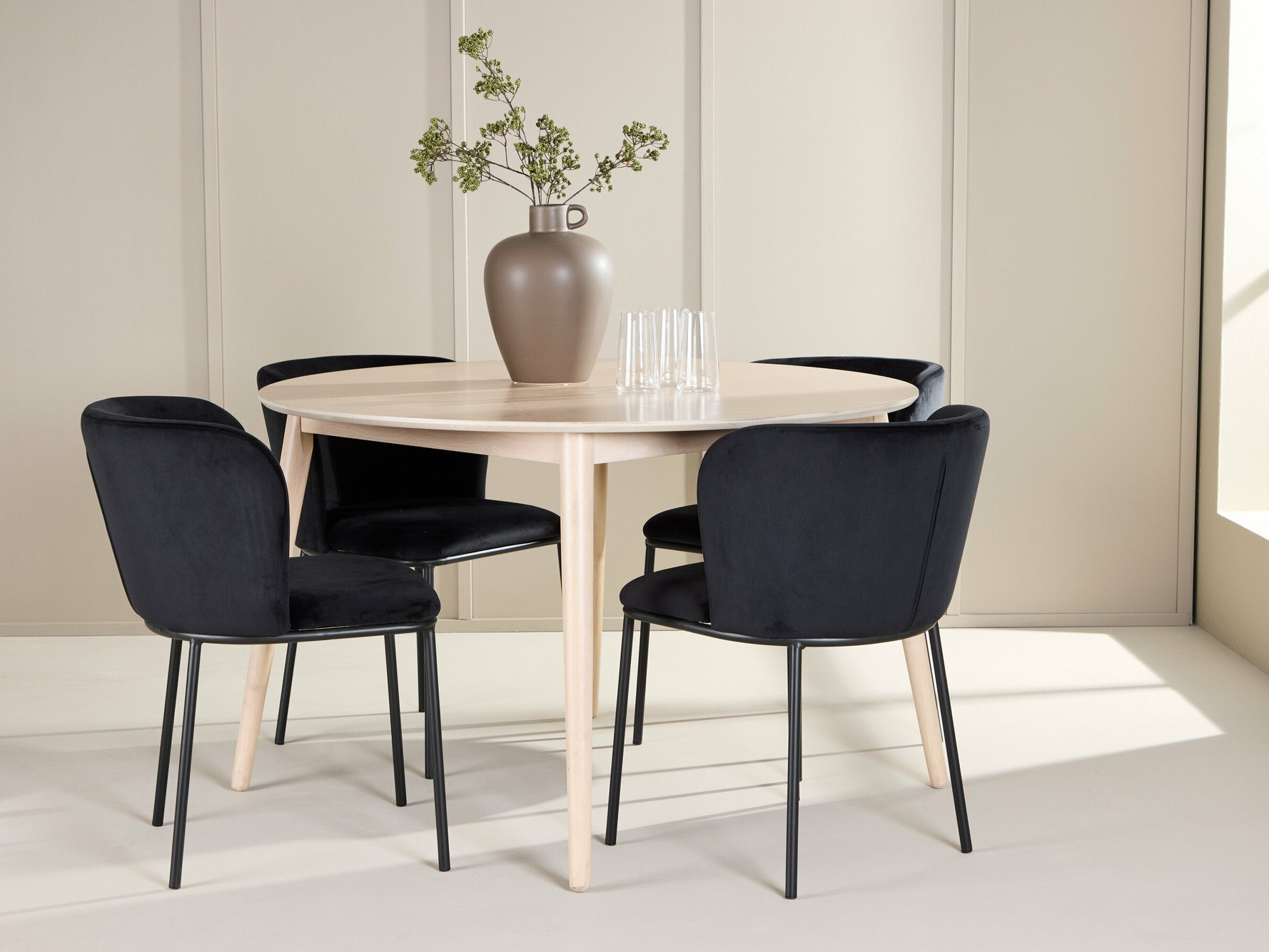 Salle à manger complète Dallas 4760 (Noir)