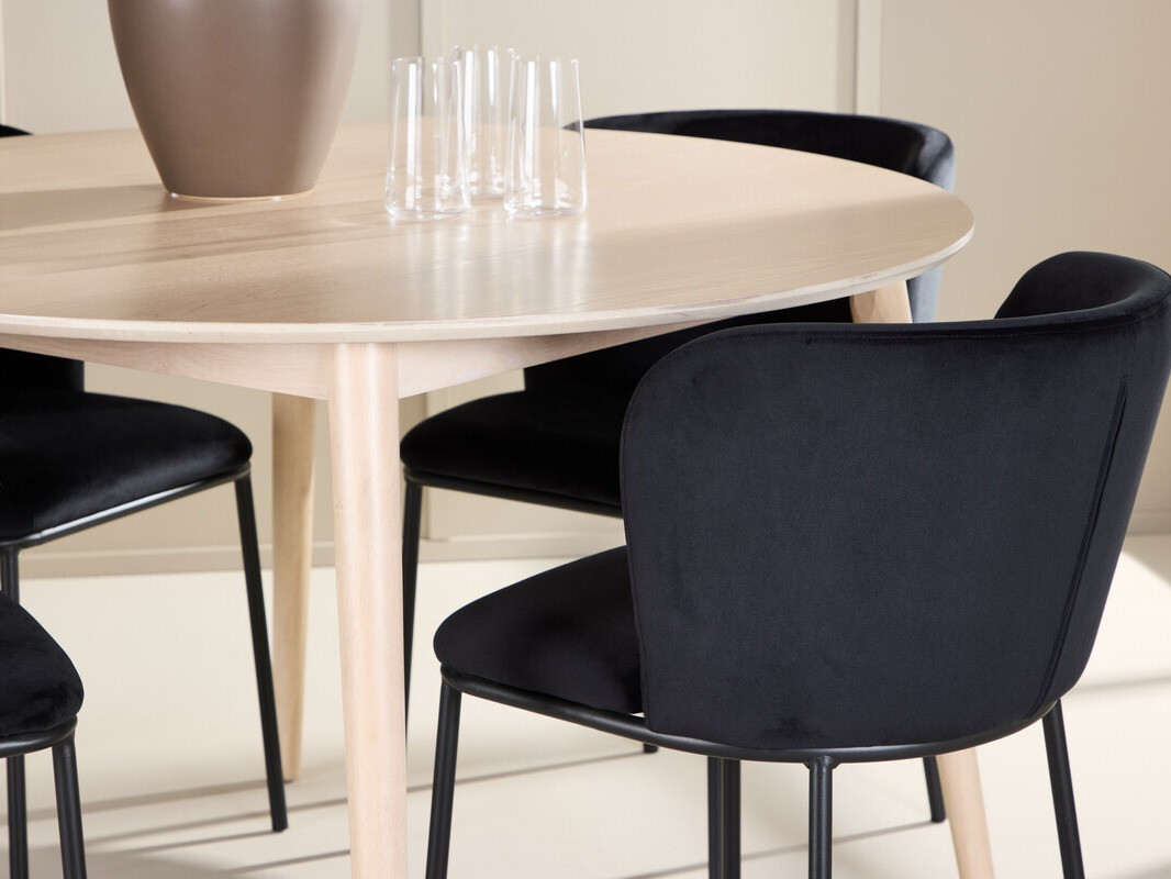 Salle à manger complète Dallas 4760 (Noir)