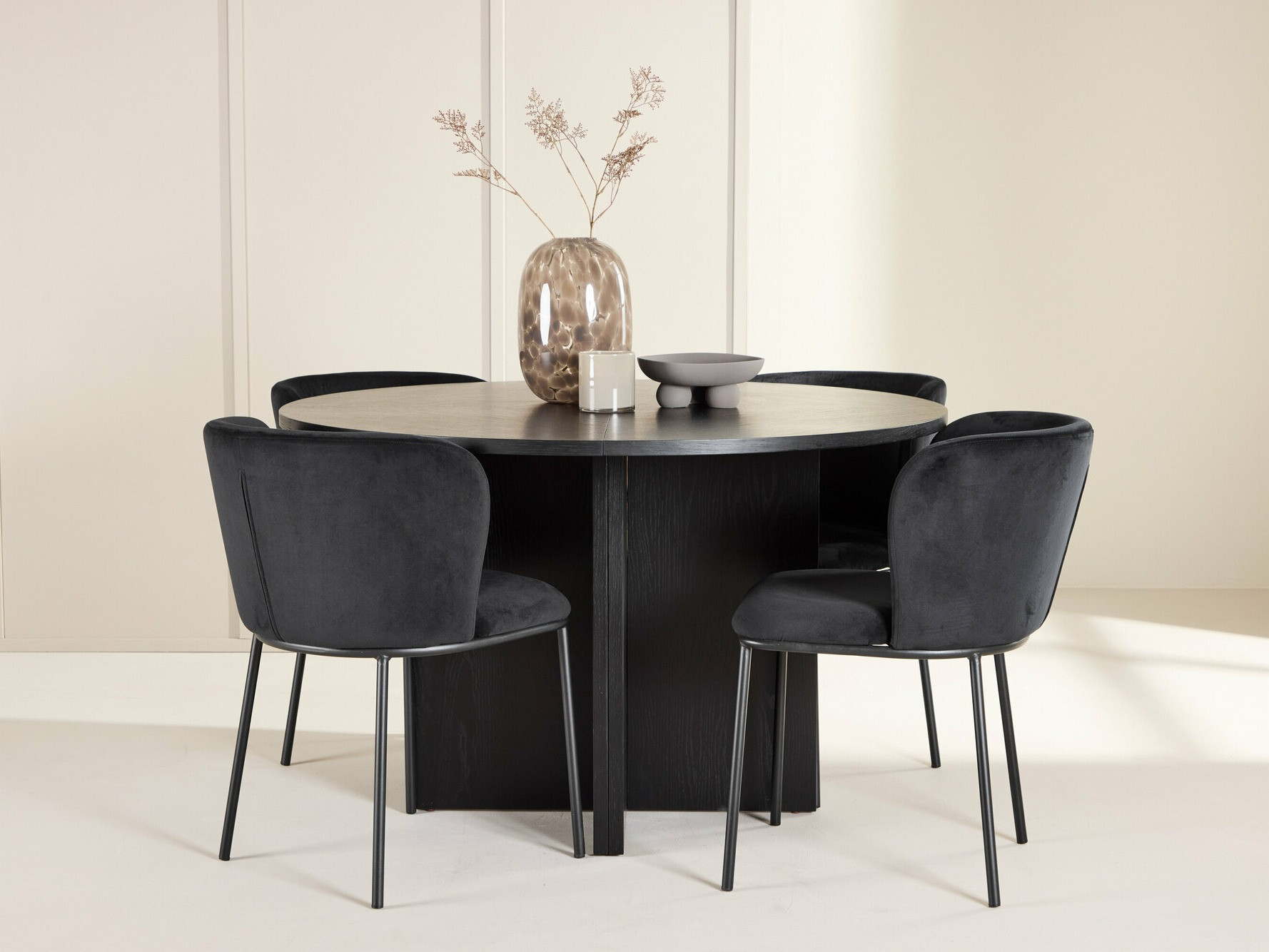 Salle à manger complète Dallas 4761 (Noir)
