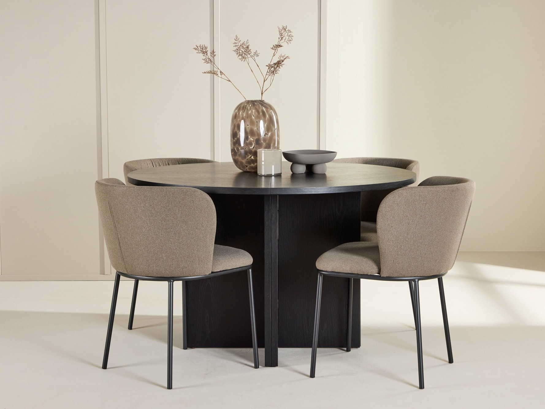 Salle à manger complète Dallas 4761 (Noir)