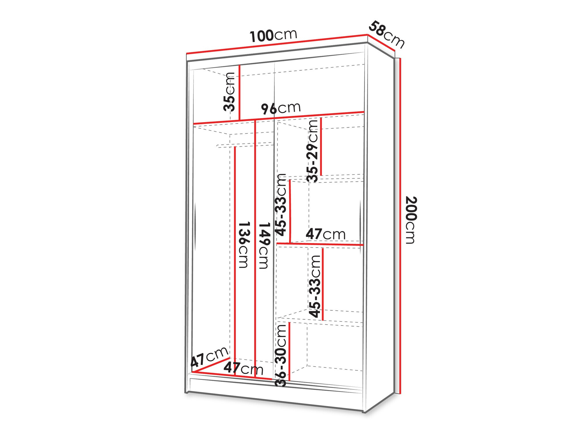 Armoire Closico Fractor V (Cachemire)