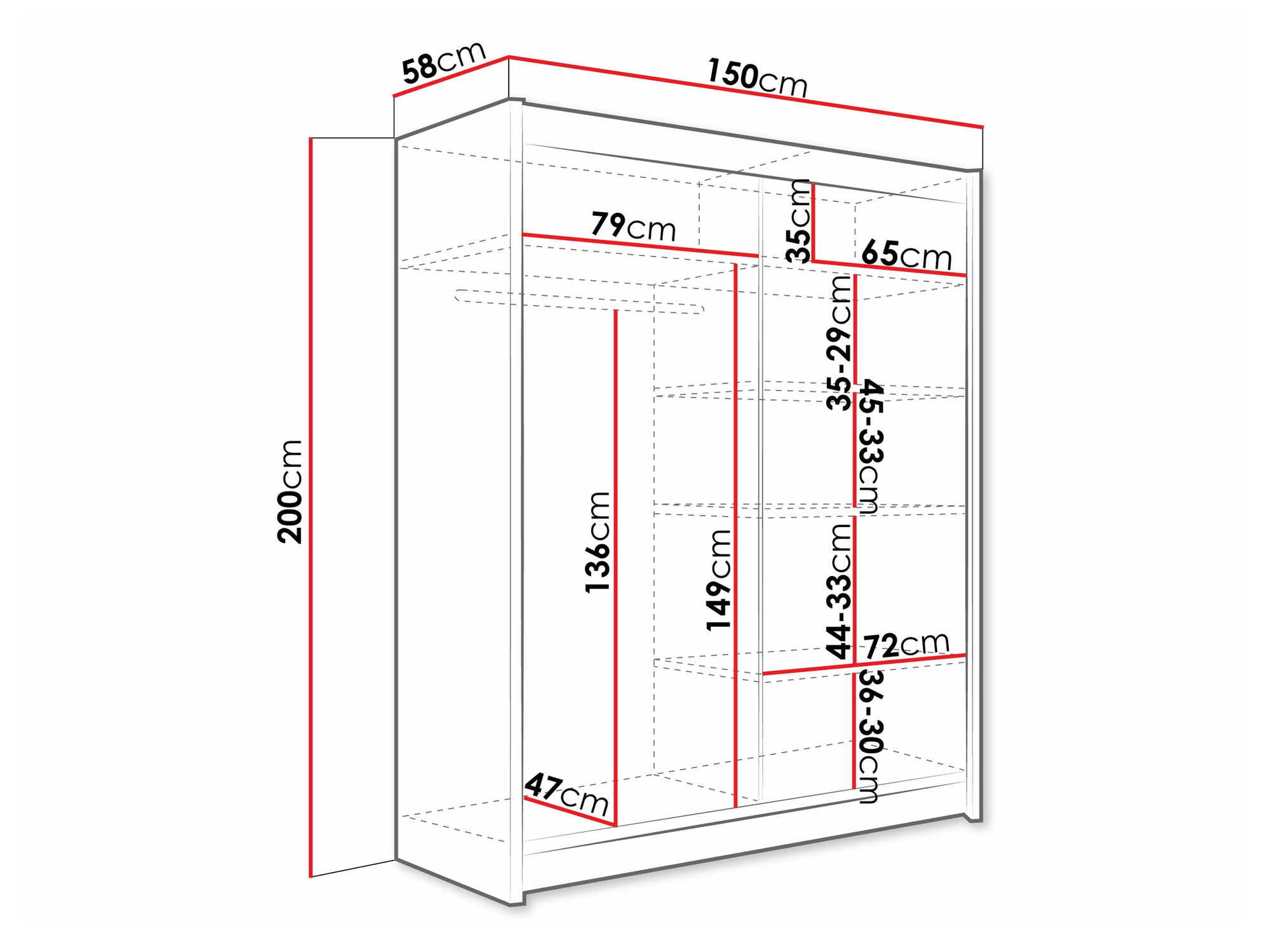 Armoire Closico Camera IV (Noir)