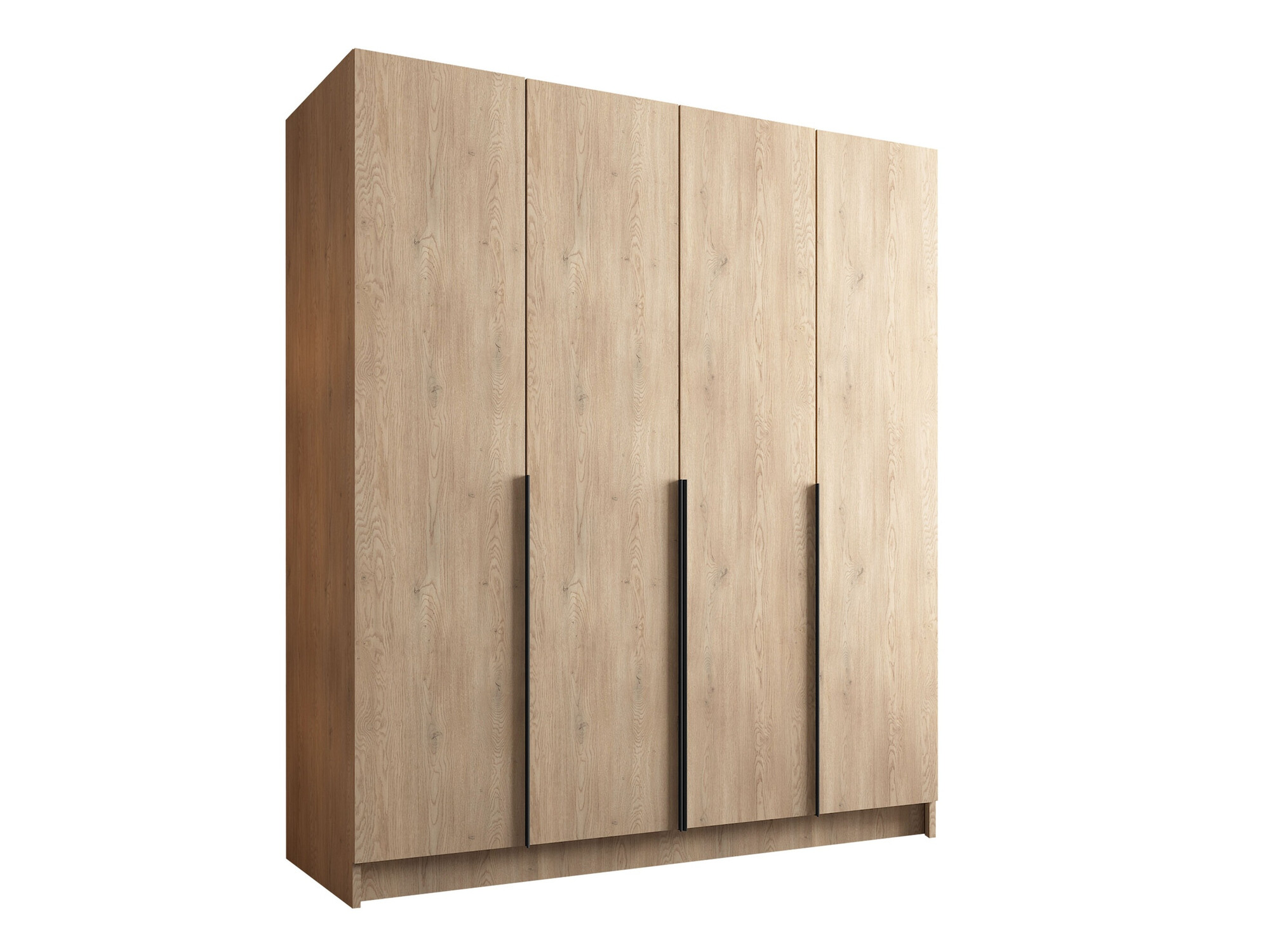 Armoire Closico Navor I (Clair bois + Noir)