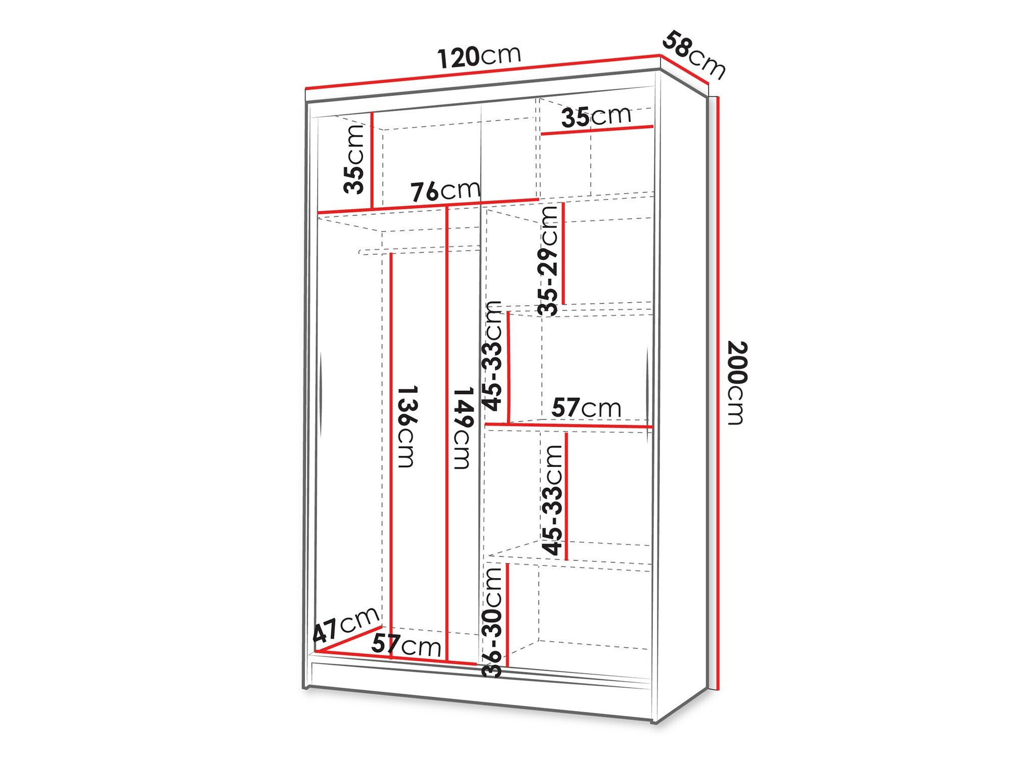 Armoire Closico Salvor V (Cachemire)