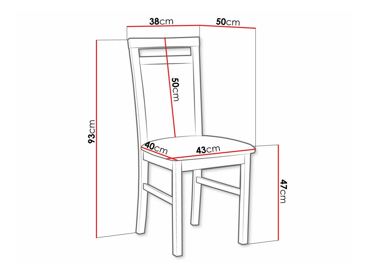 Chaise Victorville 154 (Noyer)