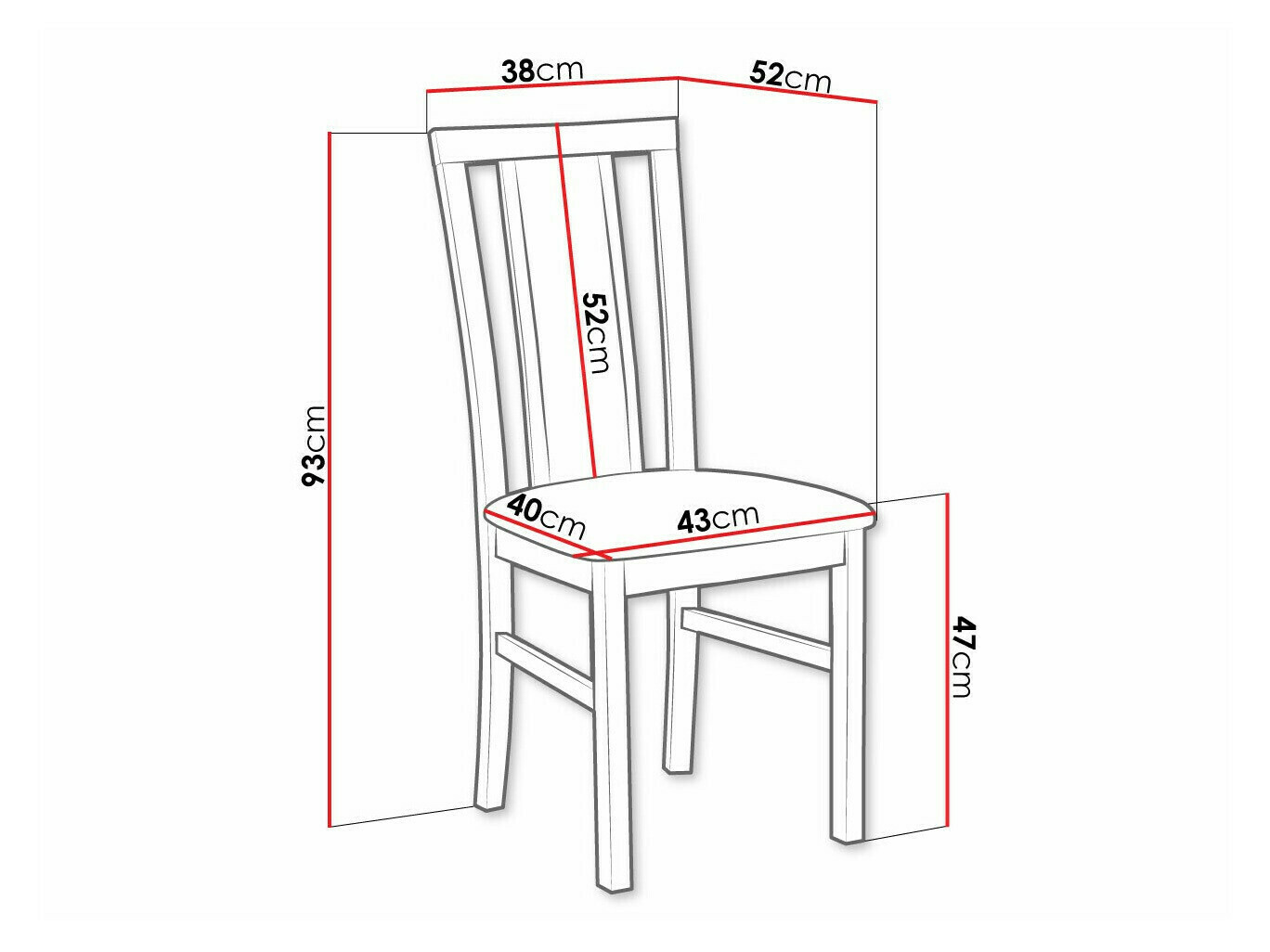 Chaise Victorville 157 (Noyer)