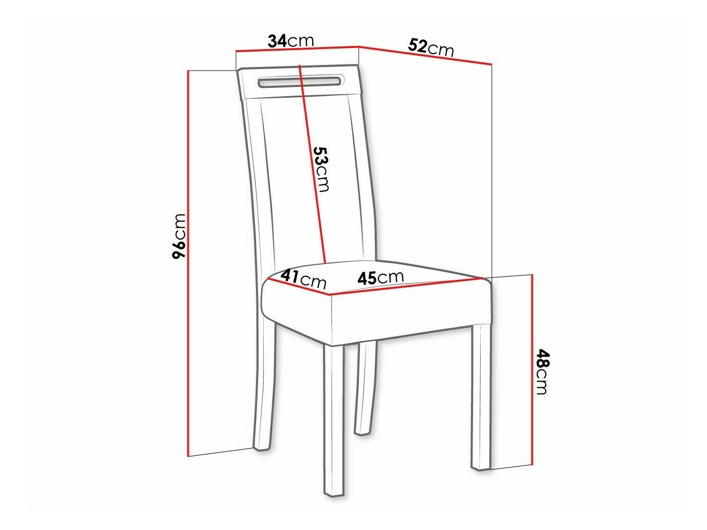 Chaise Victorville 162 (Sonoma chêne)