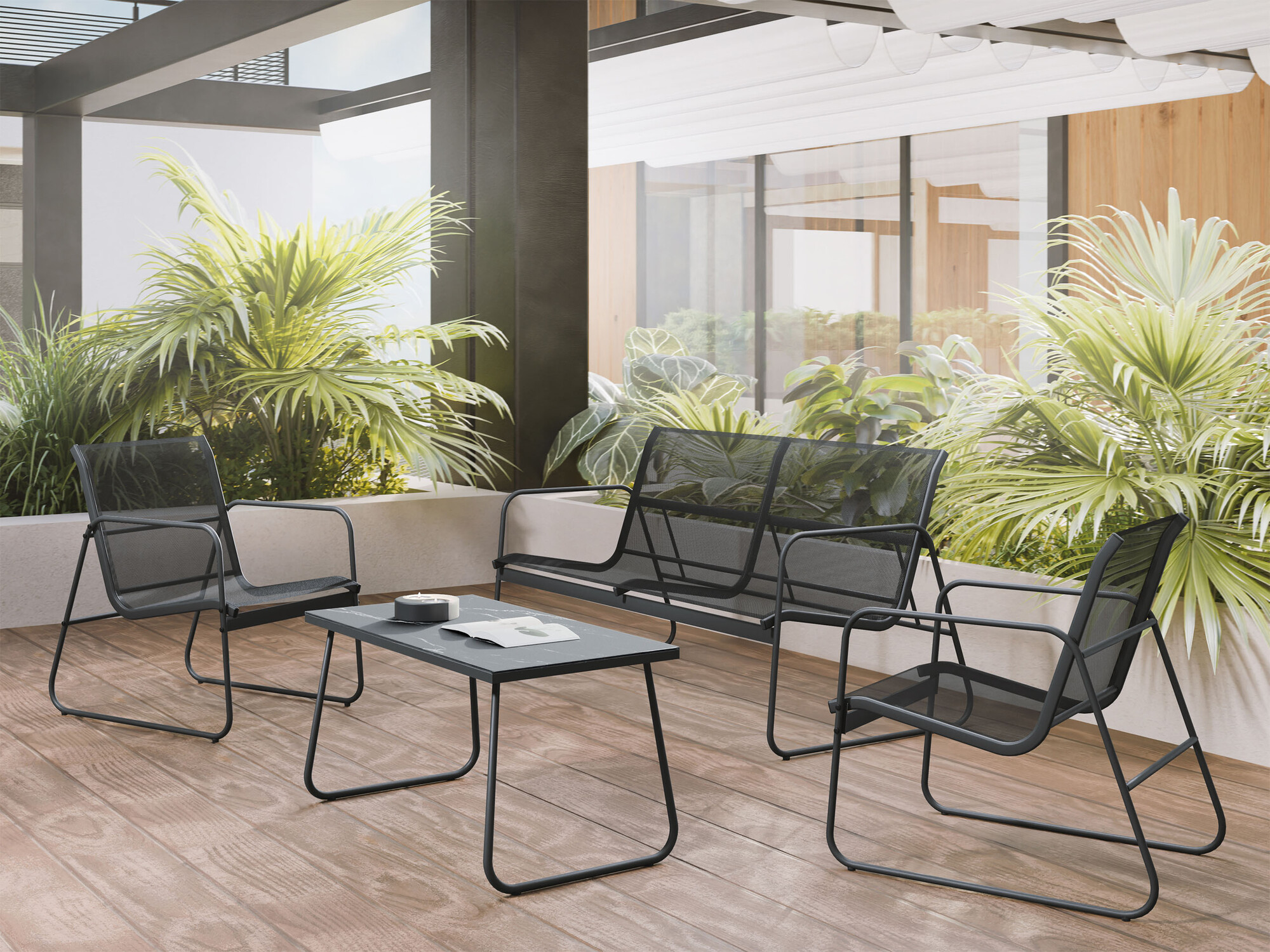 Ensemble de mobilier de jardin Richardson 133 (Anthracite)